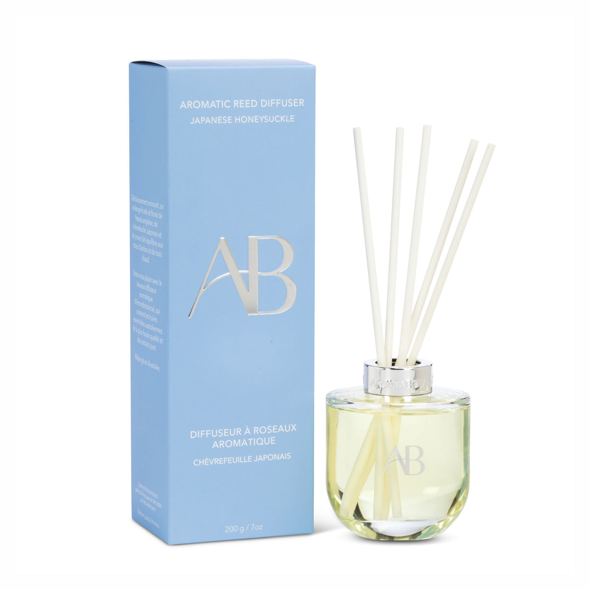 Diffuseur à roseaux au parfum de chèvrefeuille japonais, 200 g