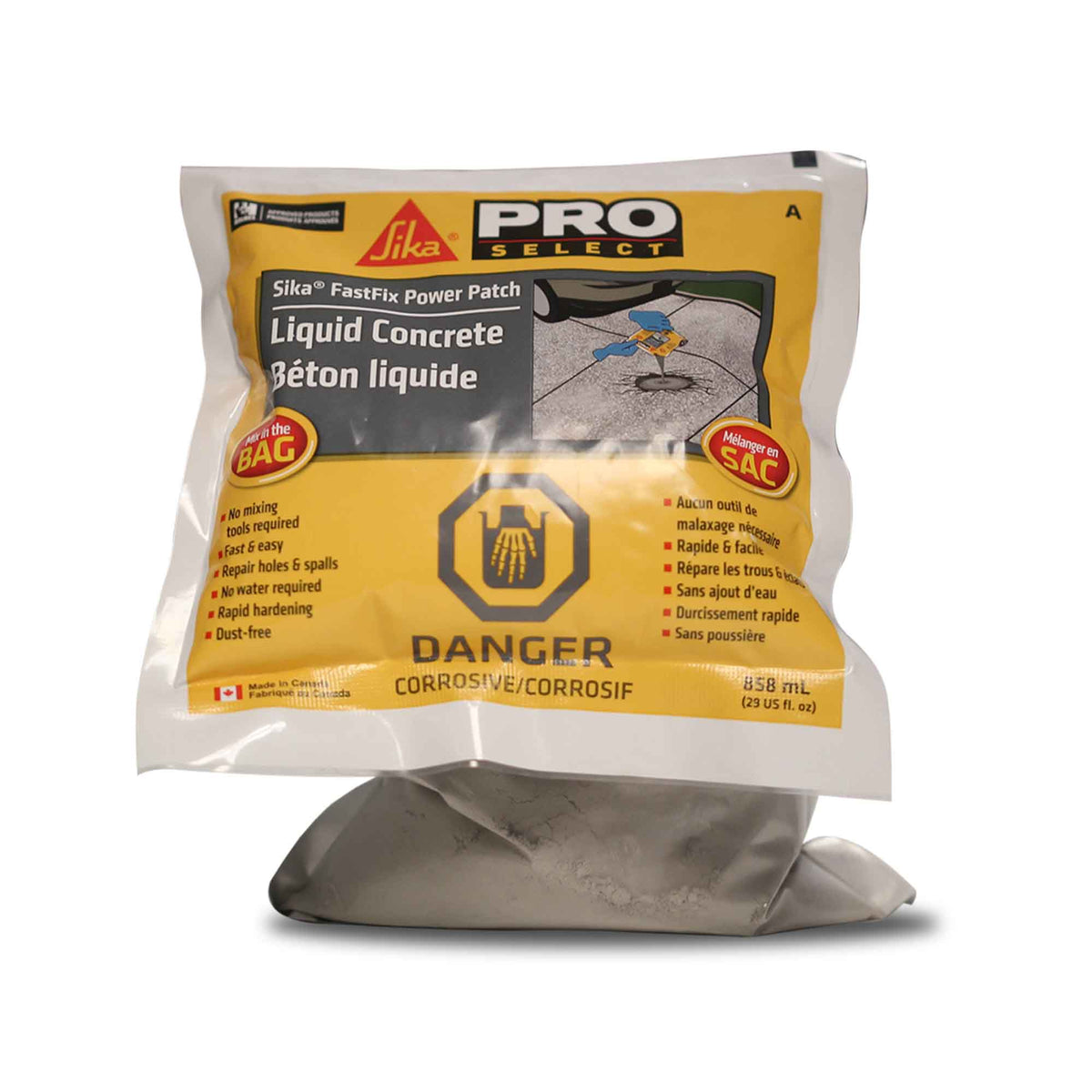 Béton liquide Sika FastFix-130 Power Patch, 858 ml