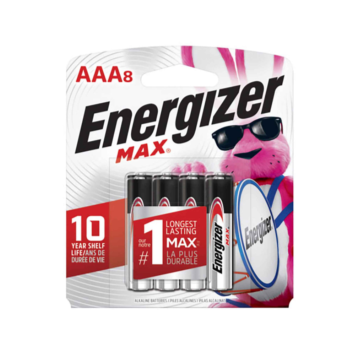 Pile AAA Energizer Max, 8 unités