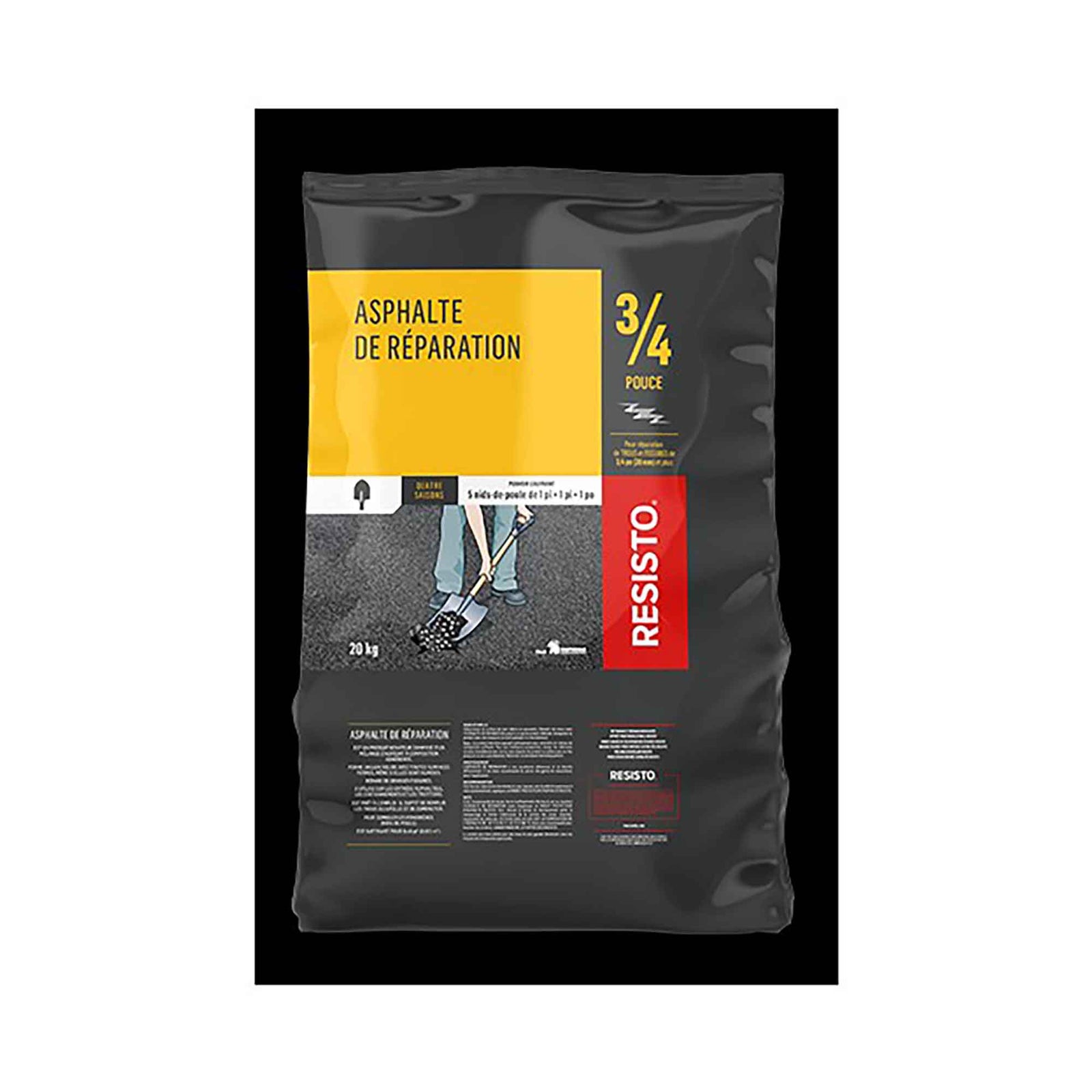 Asphalte de réparation RESISTOSEAL, 20 kg