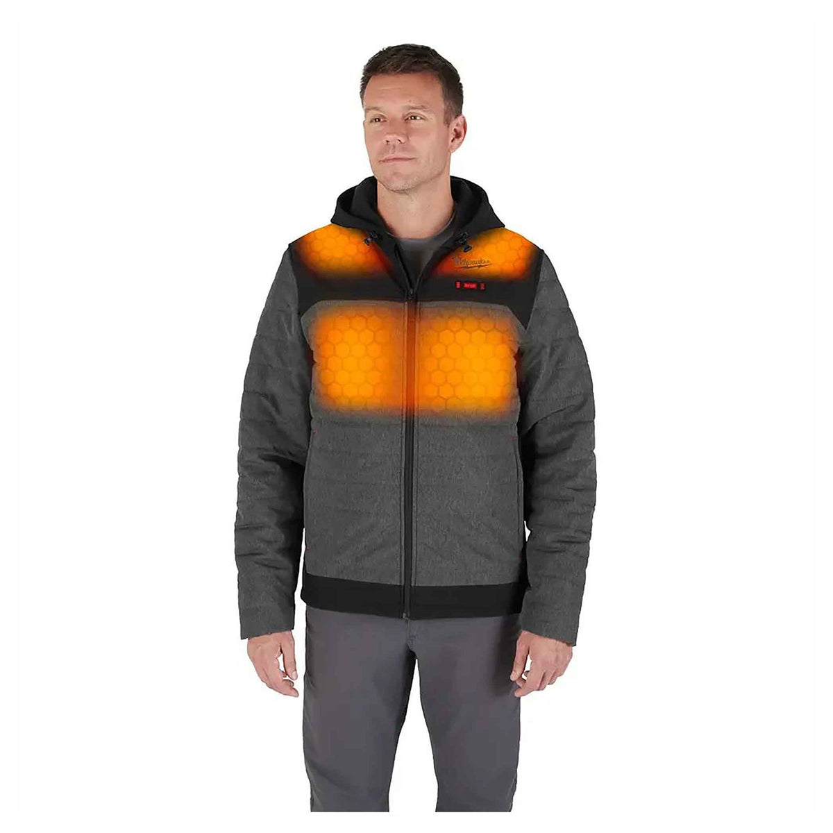 Veste chauffante matelassée M12 Axis, T-grand (gris)