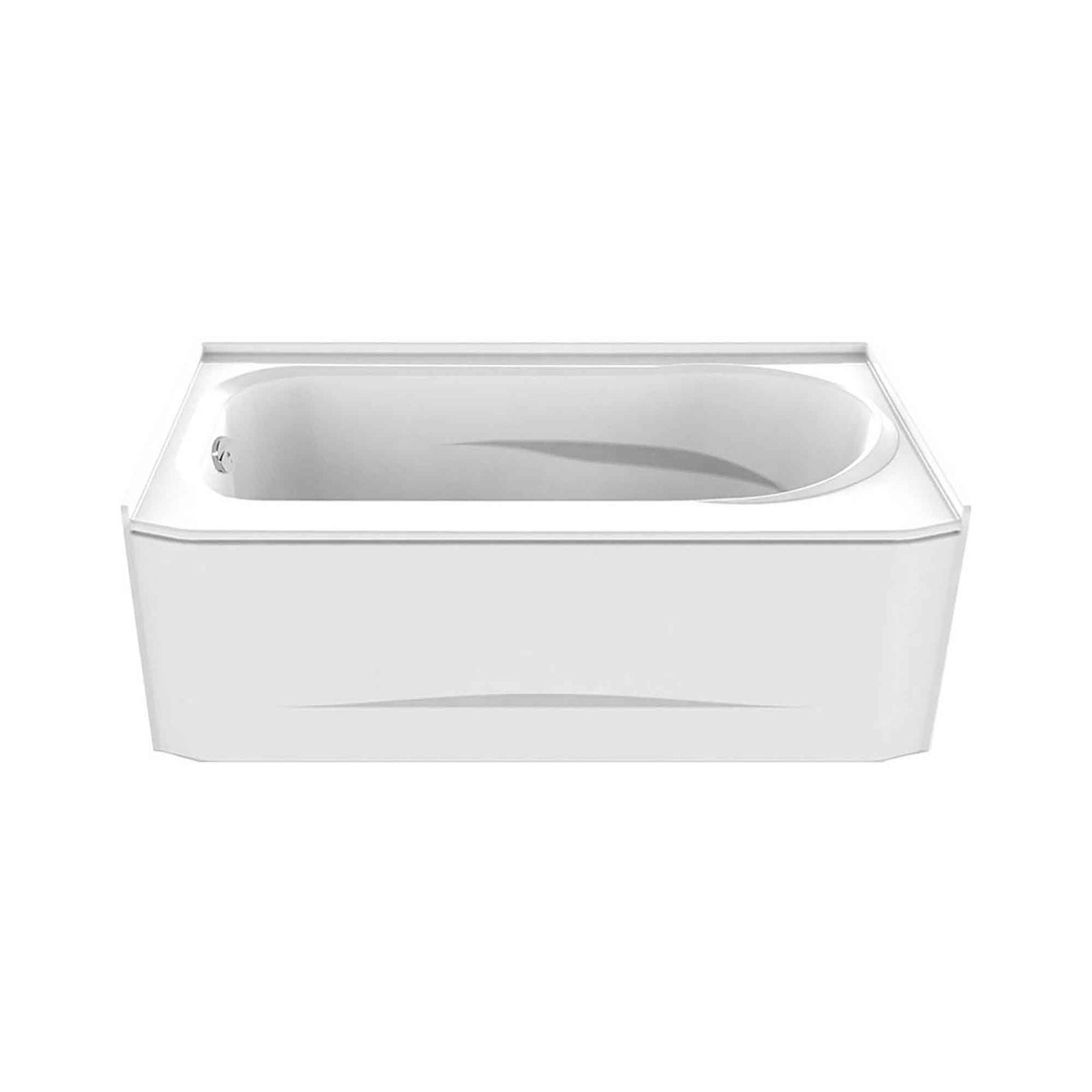 Bain Hydra en acrylique blanc avec drain à gauche