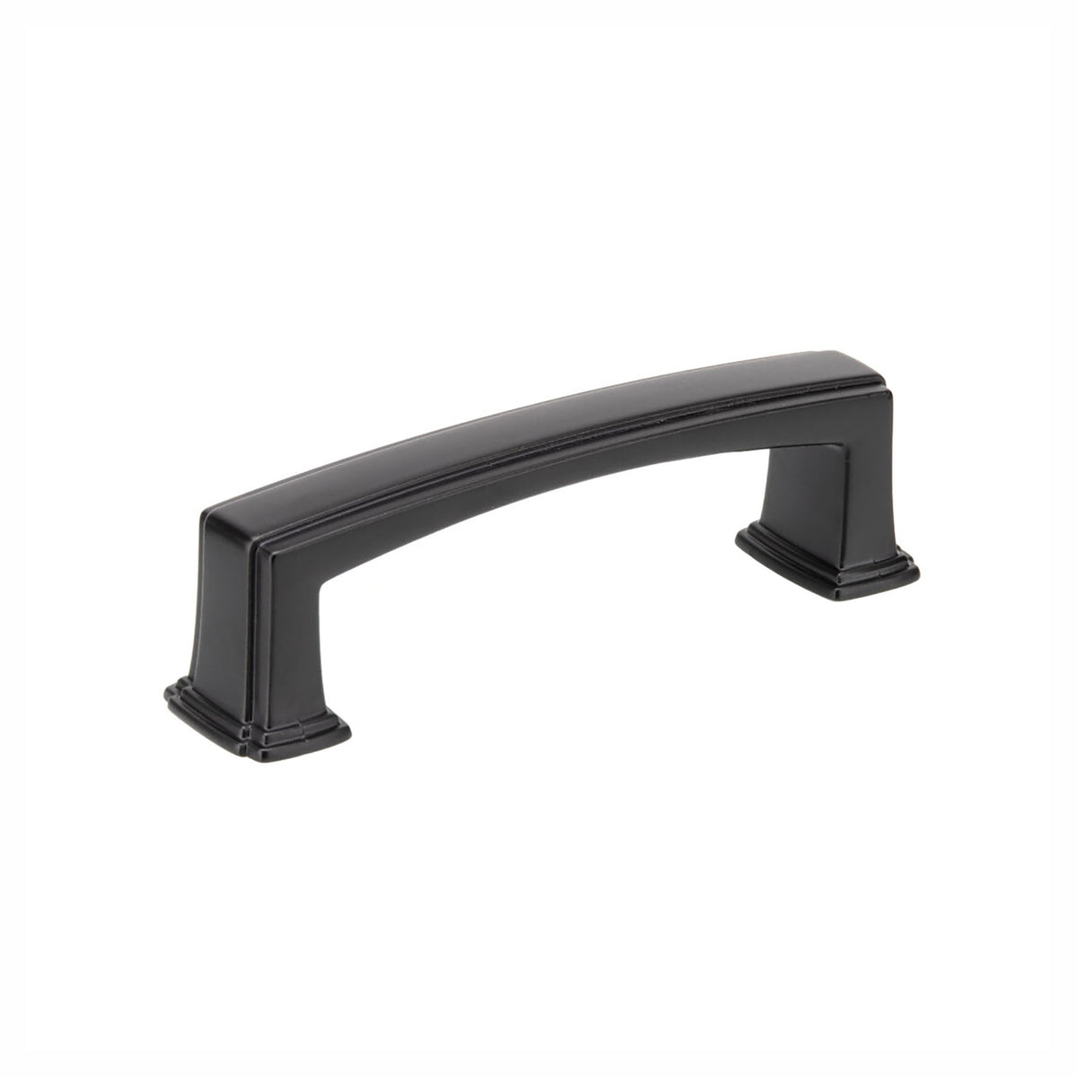 Poignée Burano en métal noir mat, 96 mm C/C