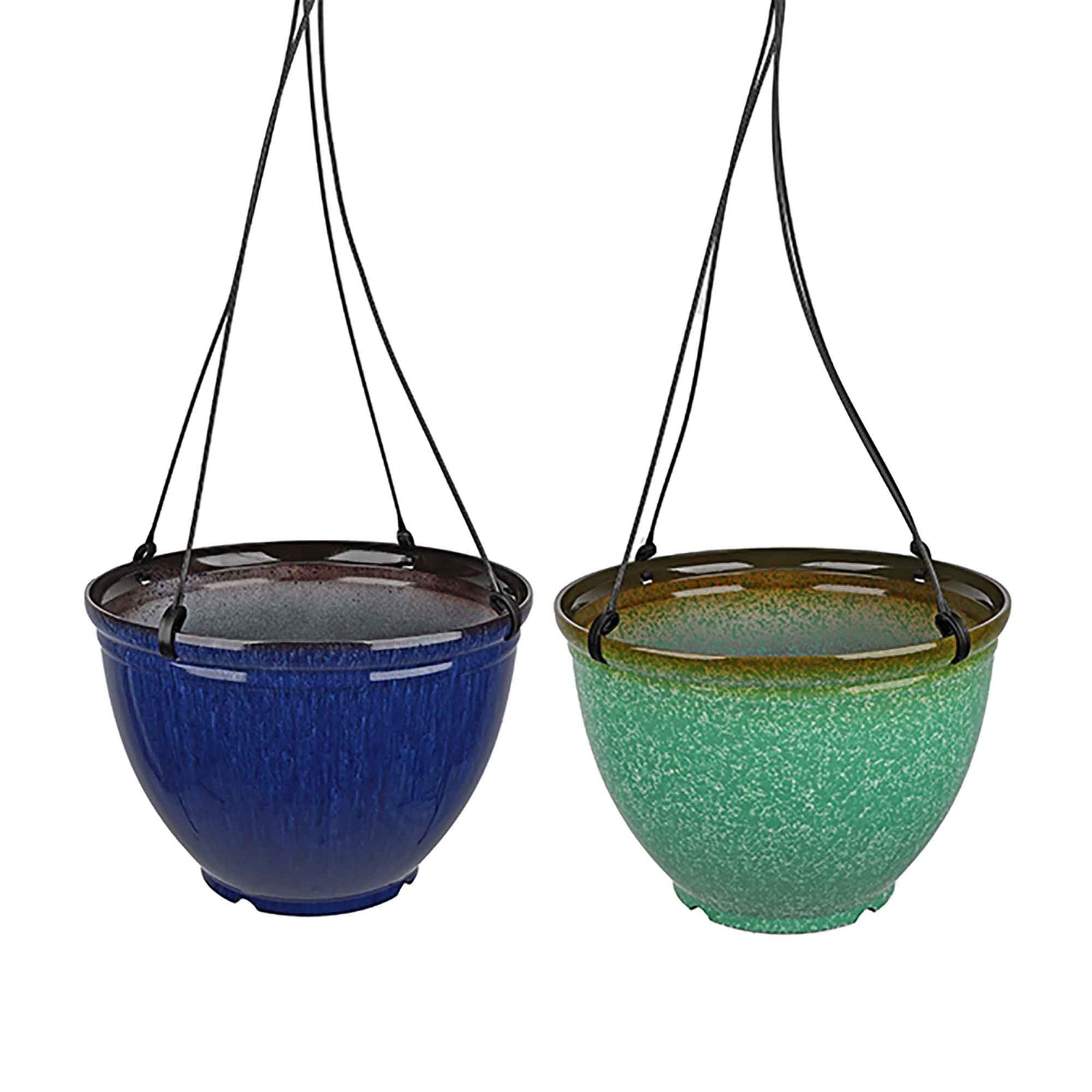 Pot rond à finition émaillée à suspendre, 11,8'' x 8'' (choix entre 2 couleurs)