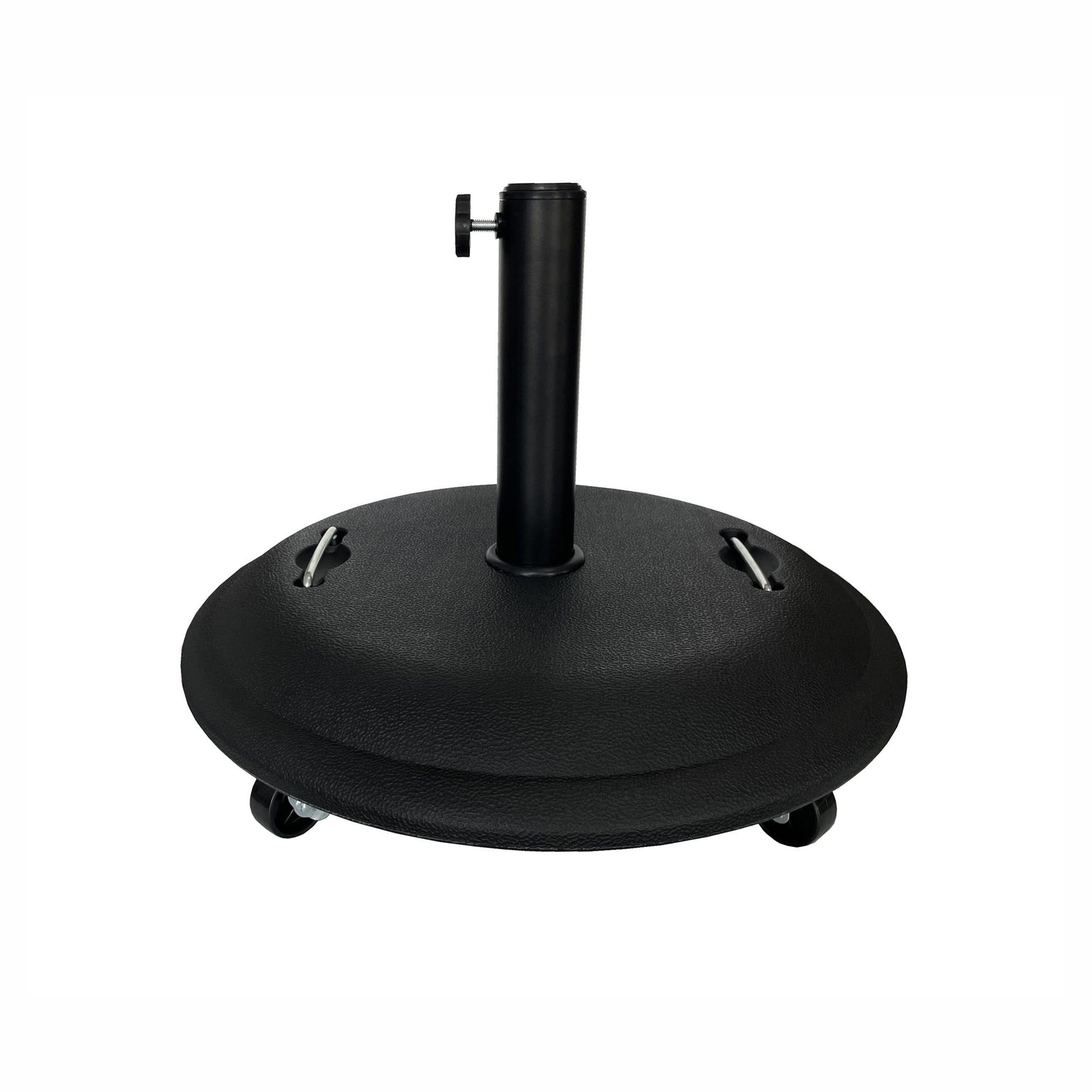 Base ronde robuste pour parasol sur roulettes, 25 kg