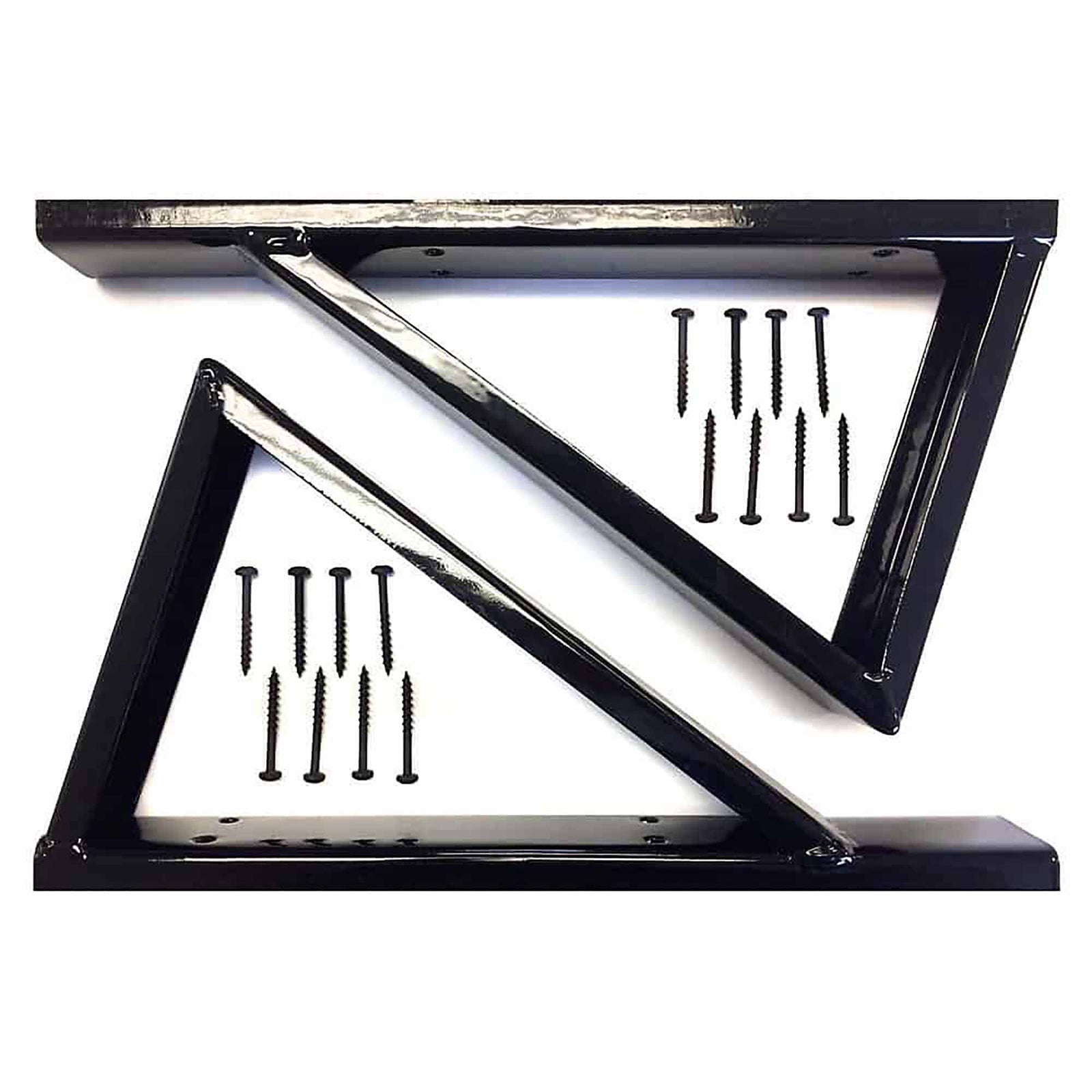 Limons universels en acier noir, ensemble de 2 unités