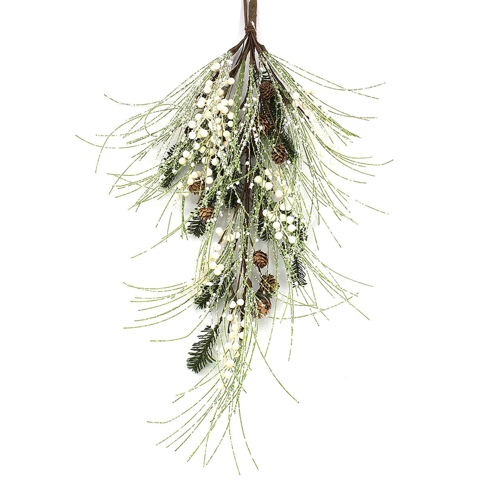 Gerbe de sapinage avec baies et cocottes, 28''