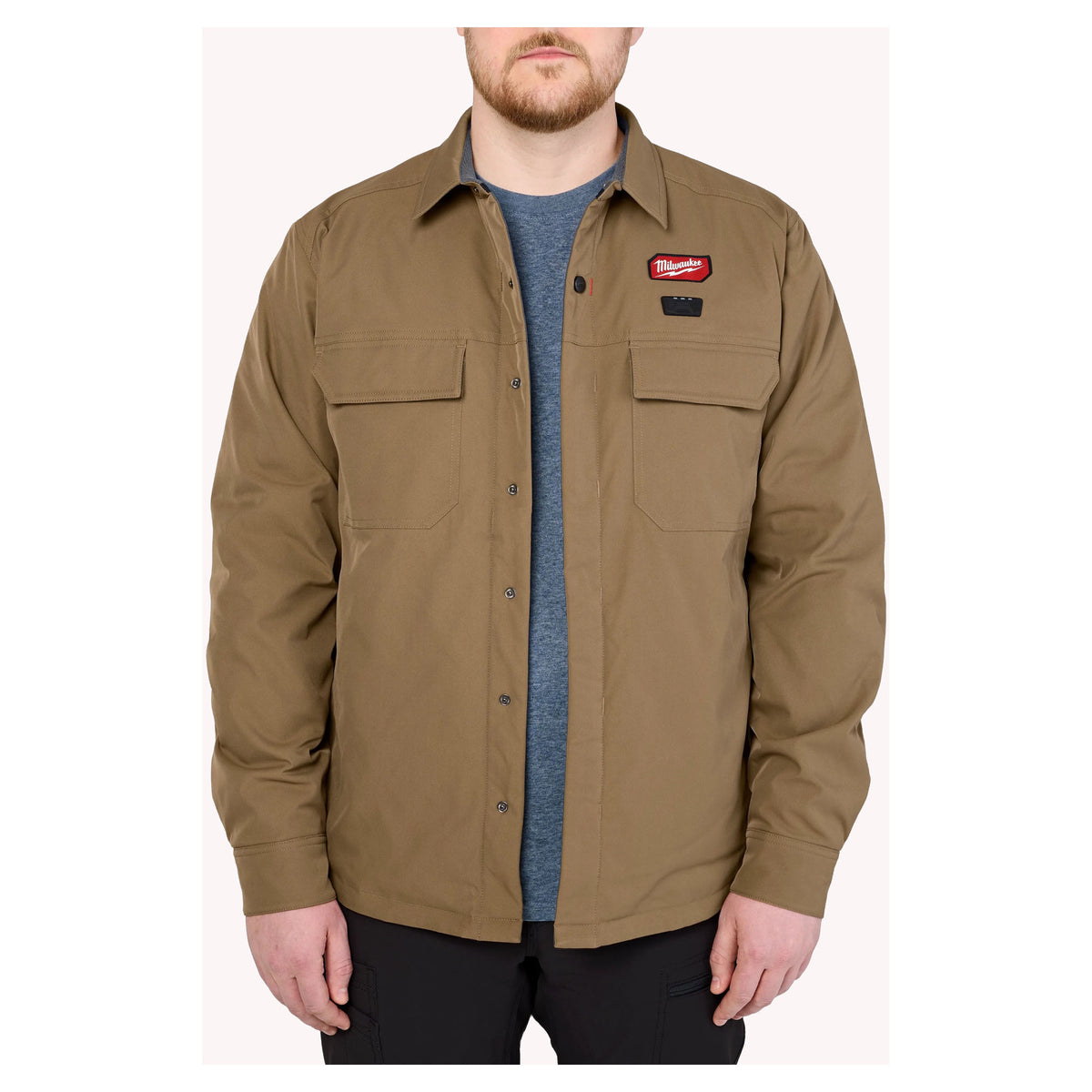Veste-chemise chauffante M12, 2 T-grand (kaki)