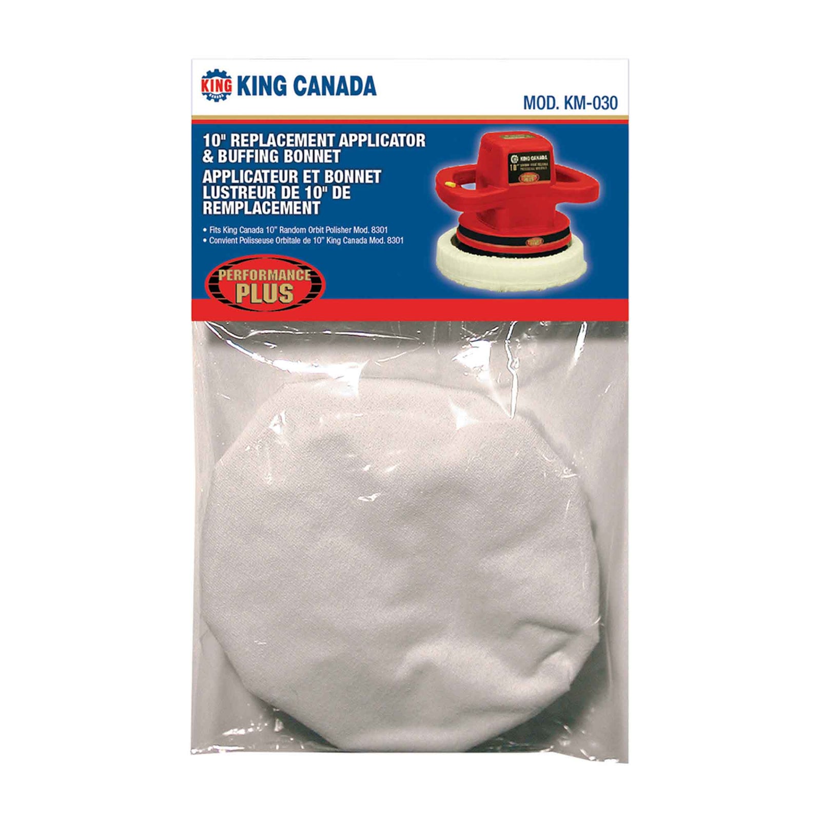 Ensemble de bonnets applicateur et lustreur de remplacement, 10''