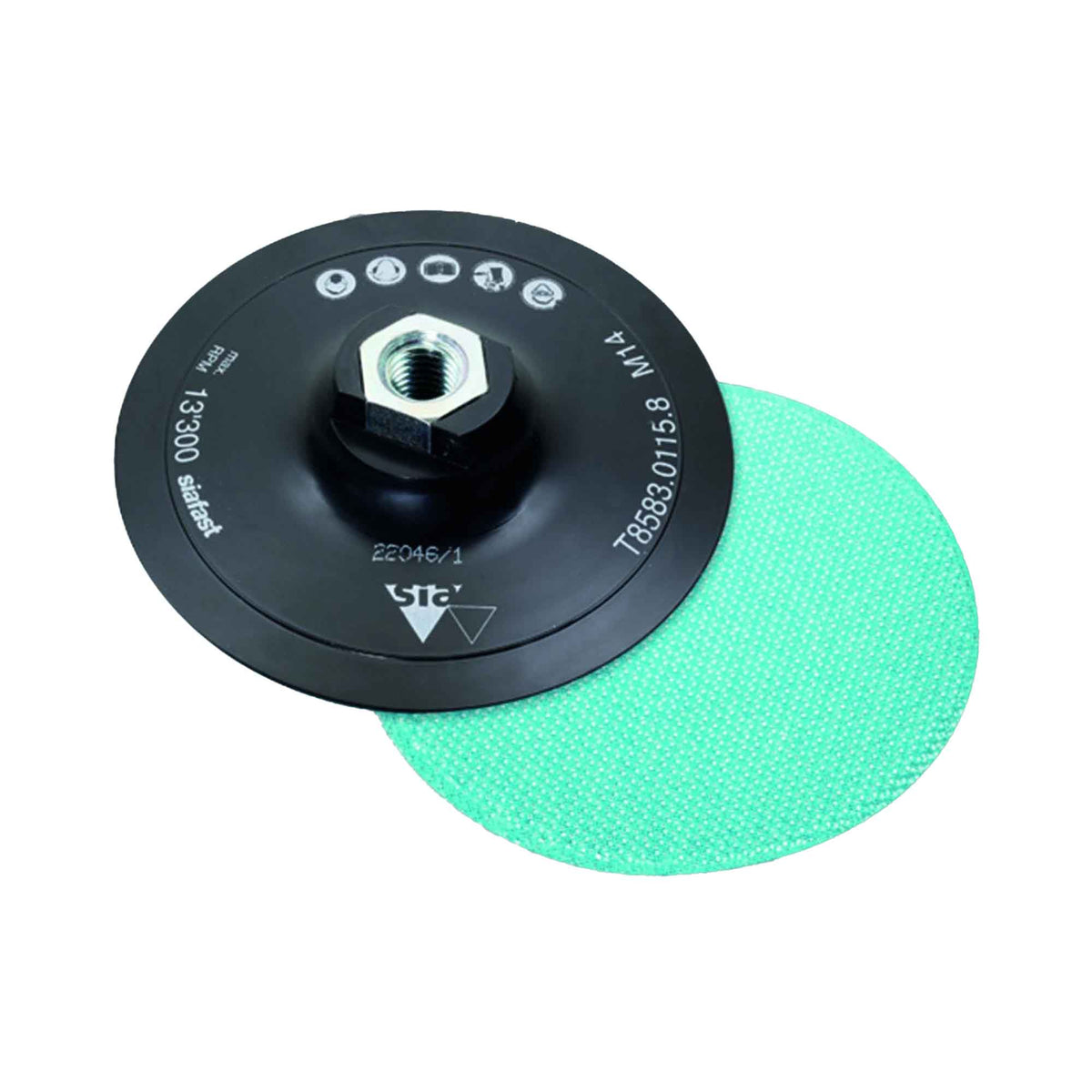 Plateau pour disques abrasifs Siafast et SCM dure, 4-1/2''