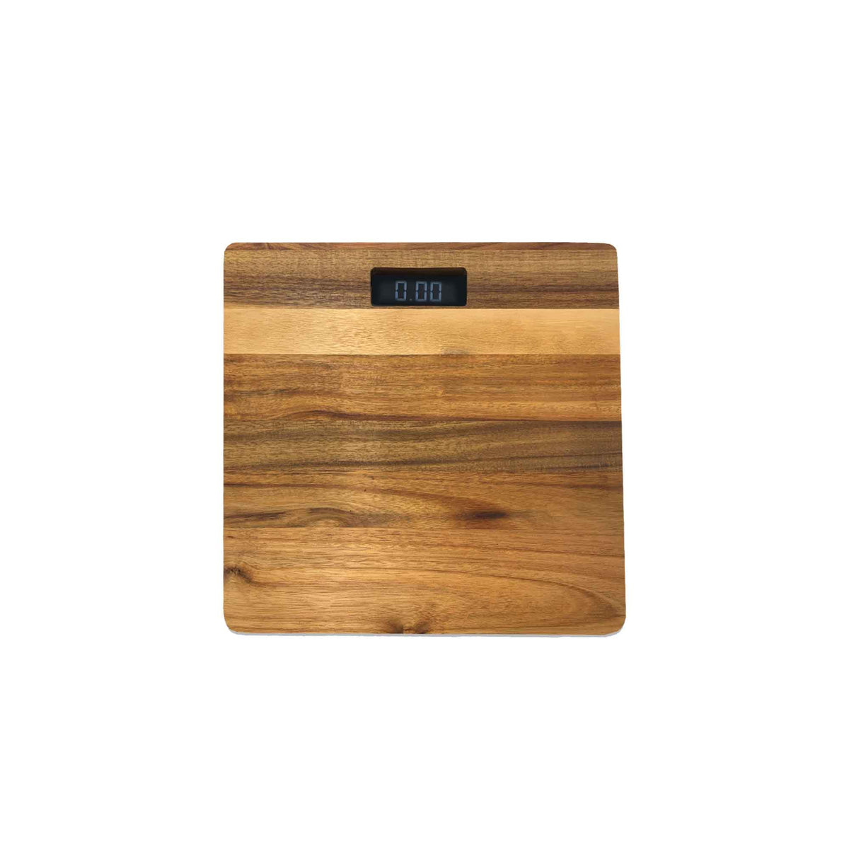 Pèse-personne avec plateau en bois d'acacia