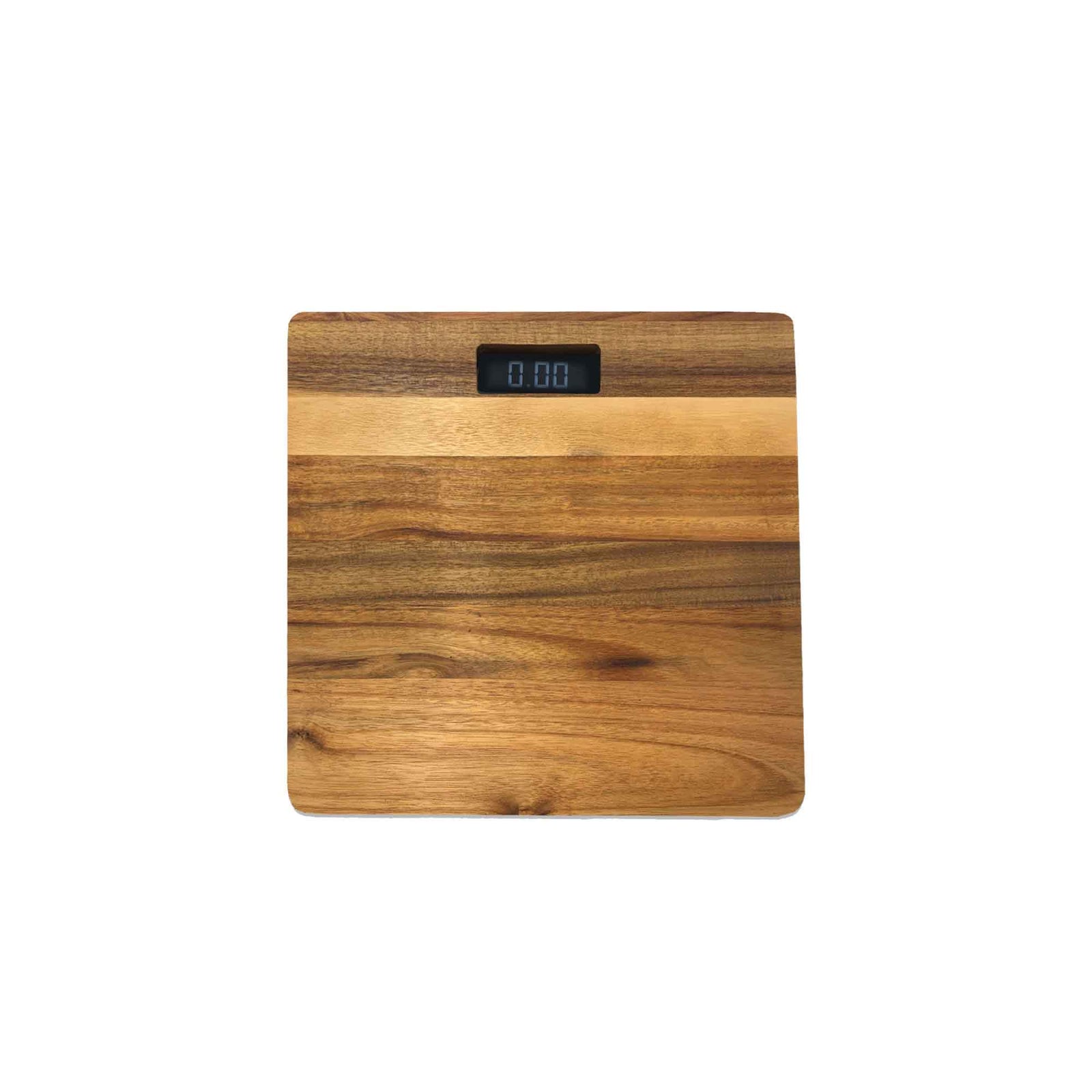 Pèse-personne avec plateau en bois d'acacia