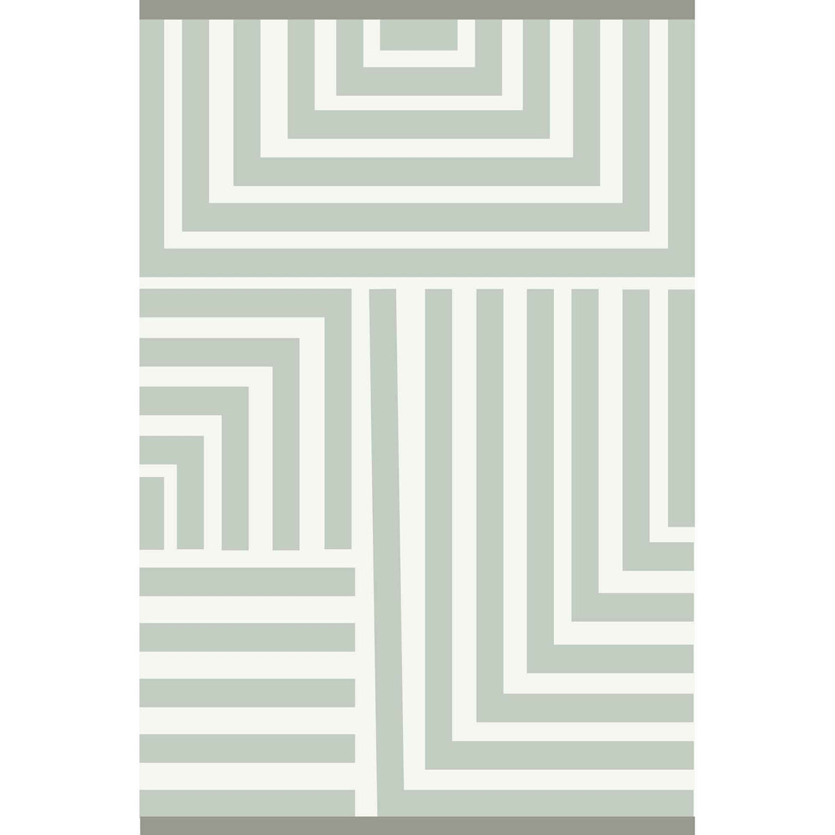 Tapis d'extérieur tissé, labyrinthe (6' x 9')