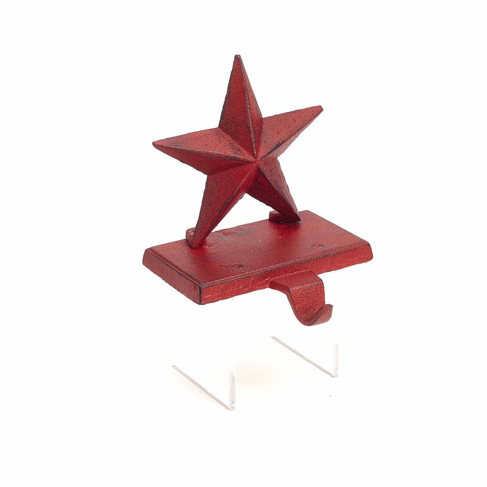 Support de bas de Noël en fonte et en forme d'étoile, 6''
