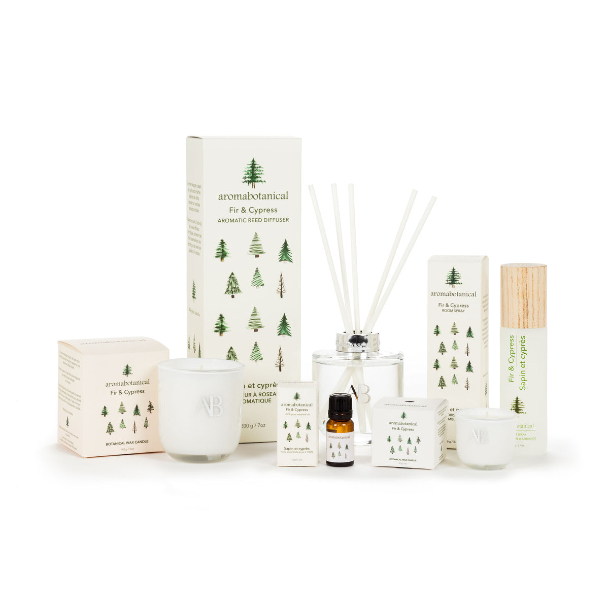 Diffuseur à roseaux aromatique sapin et cyprès, 200 ml