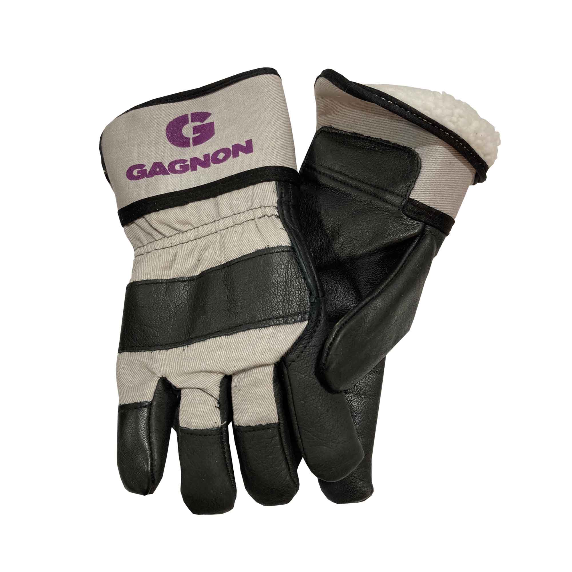 Gants d'hiver "GAGNON" en cuir de vache et coton, 2X-grand