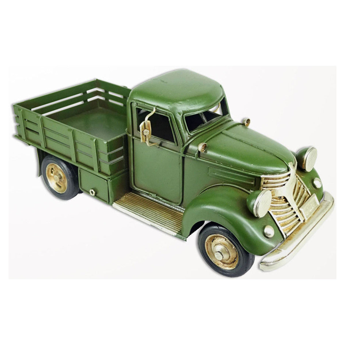Décoration de camionnette verte d’époque, 11" x 4-1/4'' x 4-1/2"