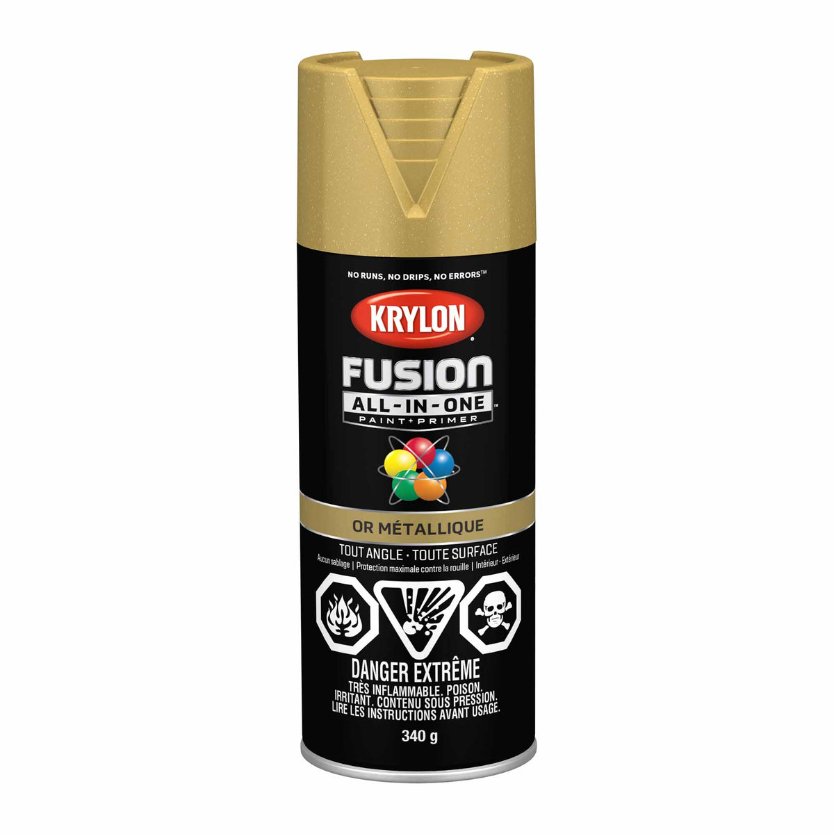 Krylon Fusion All-In-One aérosol or métallique, 340 g