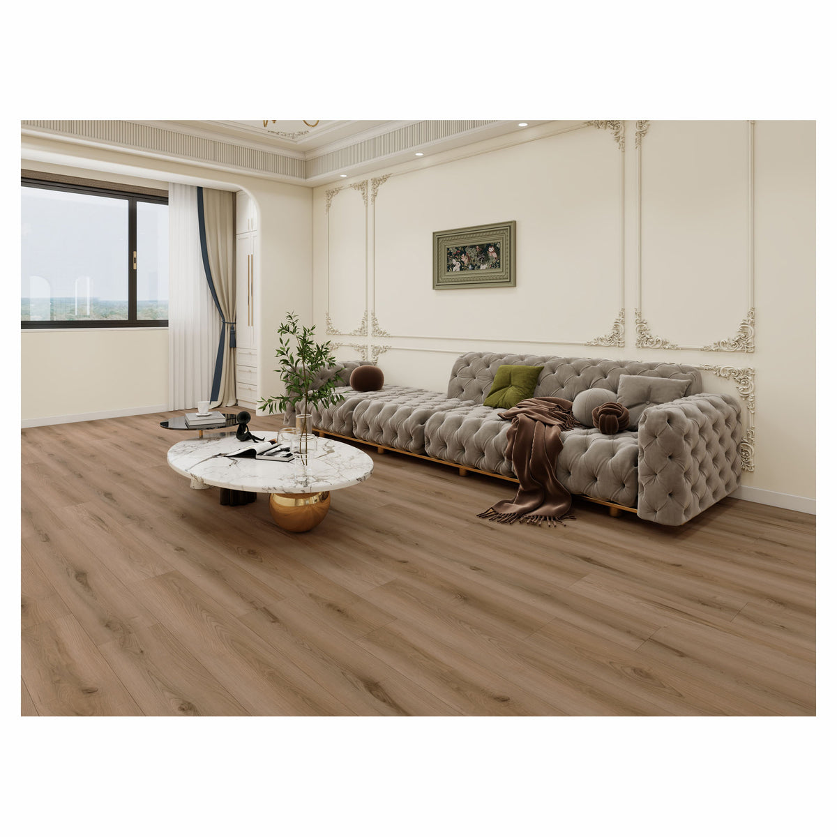 Plancher laminé AC4 EVEREST Cervin H2O, 12,3 mm (19,77 pi²)