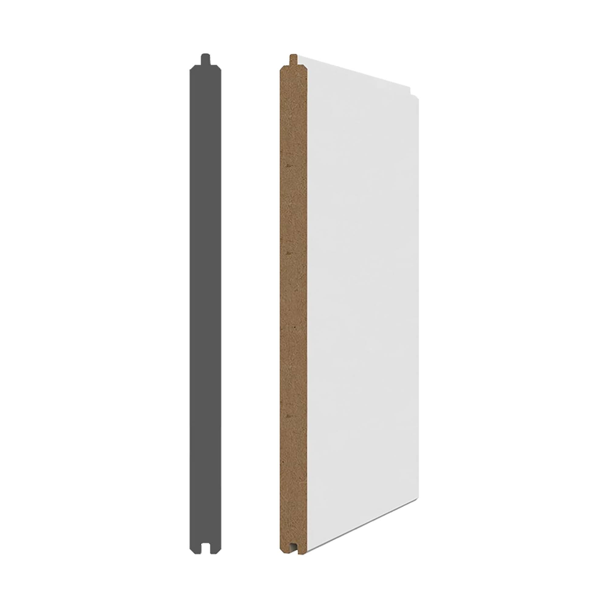 Lambris en MDF avec apprêt blanc 3/8'' x 6'' x 8'