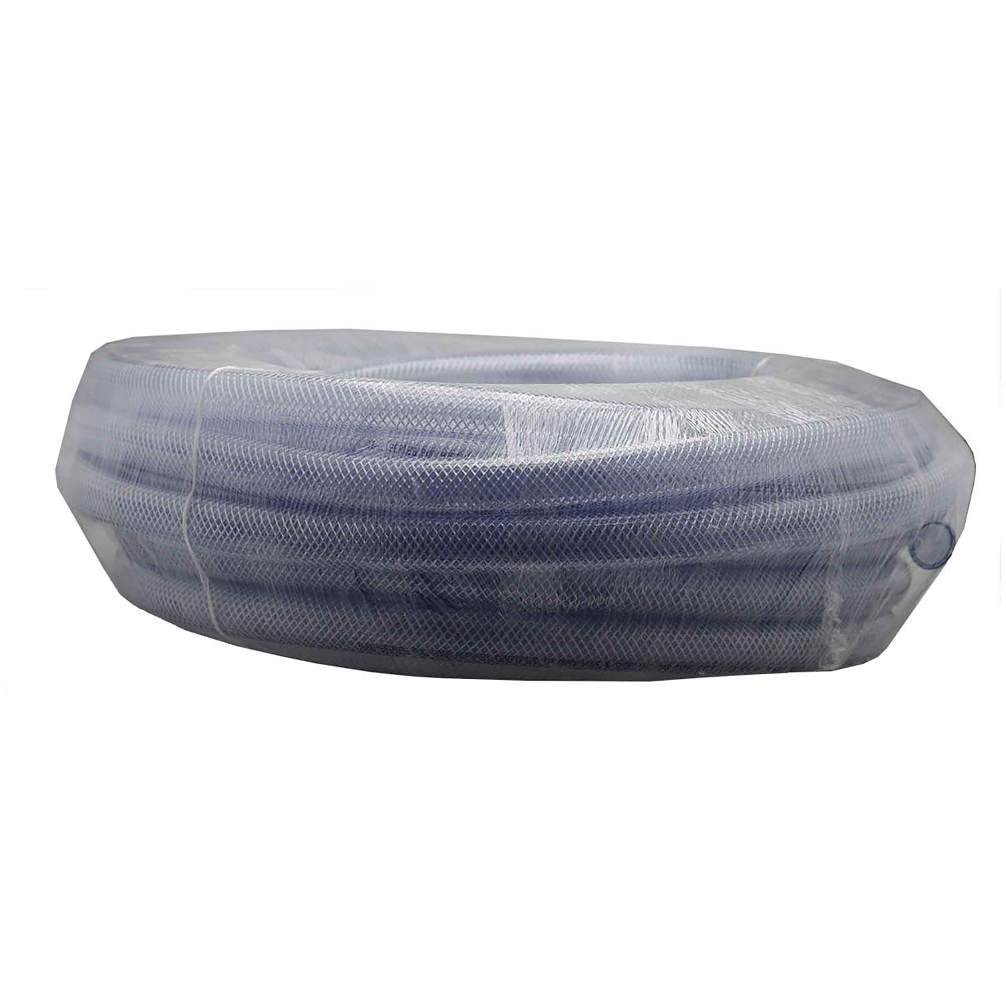 Tuyau en PVC clair renforcé de polyester, 1-15/16" OD x 1-1/2" ID x 50'