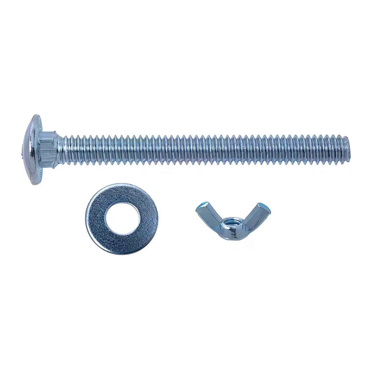 Boulons avec écrous et rondelles pour abri d’auto, 1/4" x 2" et 2-1/2" (50 unités)