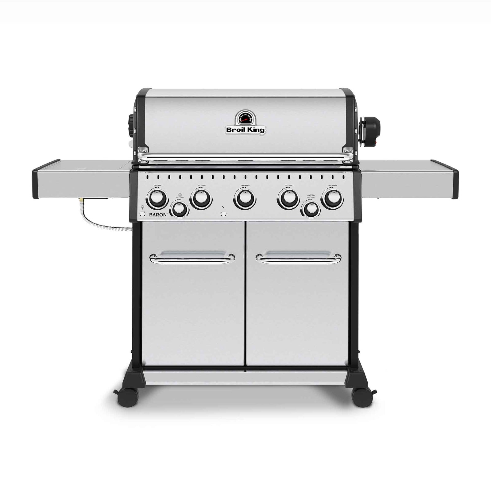 BBQ au propane Baron S 590 Pro IR à 5 brûleurs + 1 brûleur latéral + 1 brûleur arrière, 70 000 BTU