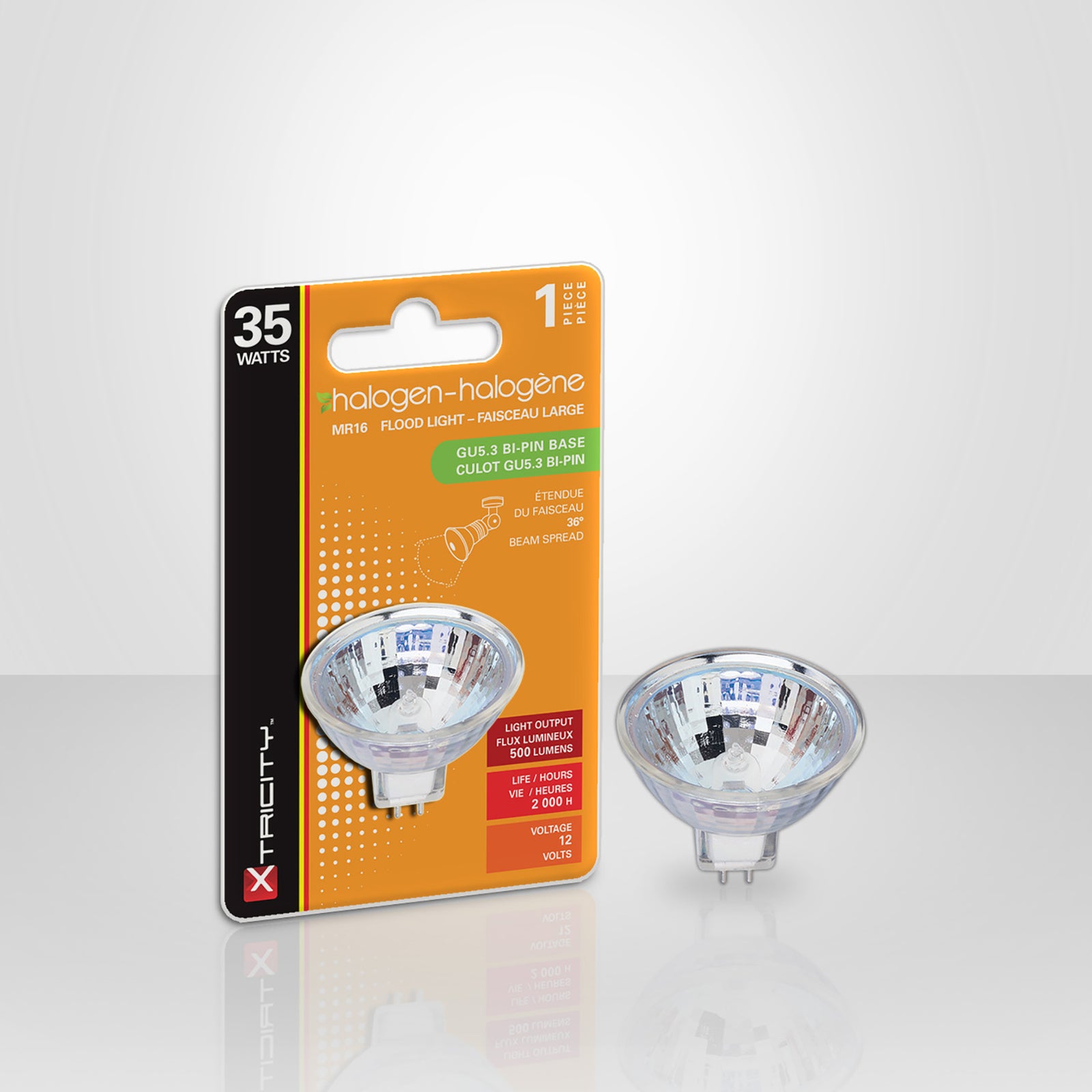 Halogène à faisceau large MR16