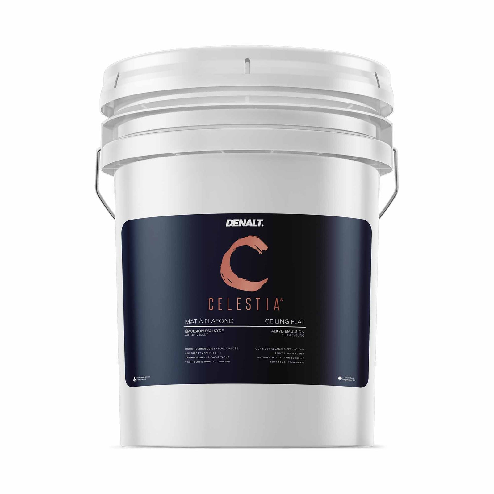 Peinture et apprêt à plafond Celestia 2 en 1 mat blanc naturel, 18,9 L