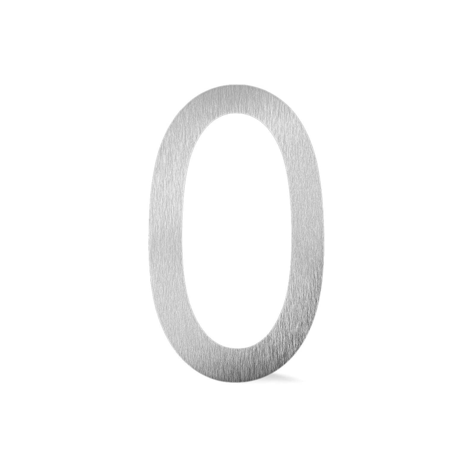 Chiffre flottant 3D de 9'' en alumipanel, #0 (aluminium)