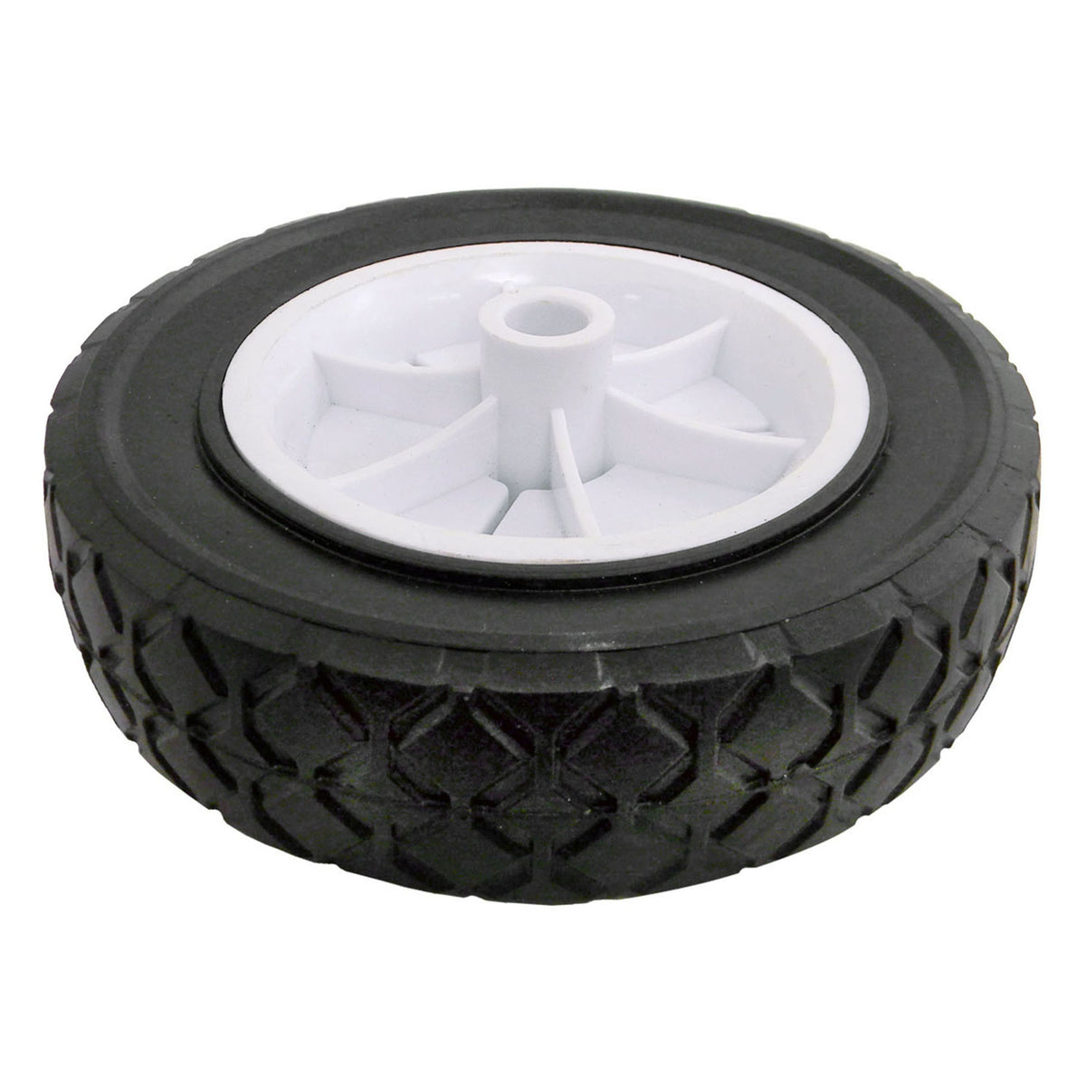 Roue en plastique décalée, 6'' x 1,5''