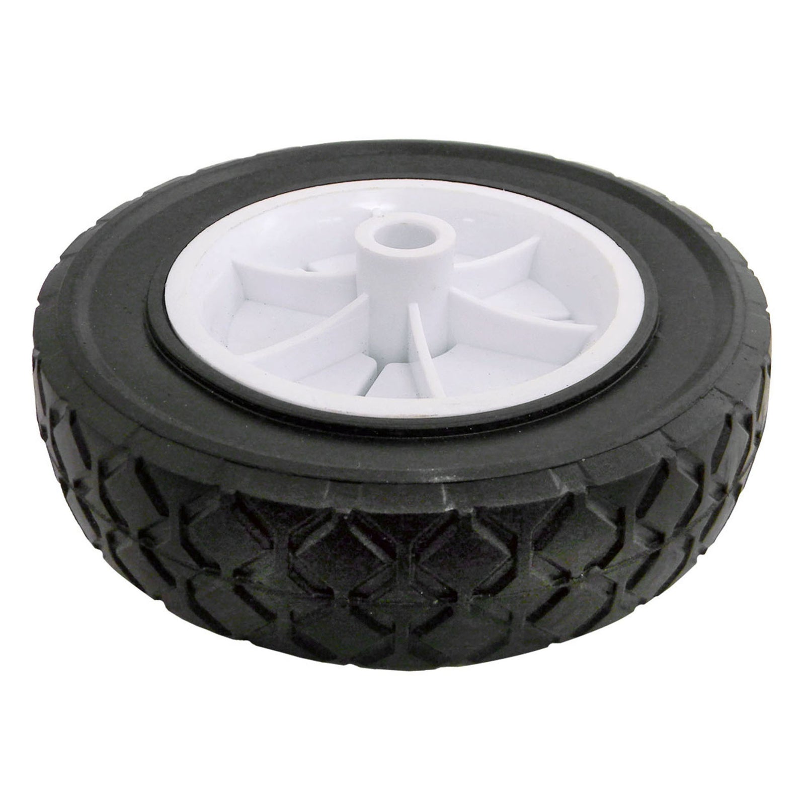 Roue en plastique décalée, 6'' x 1,5''