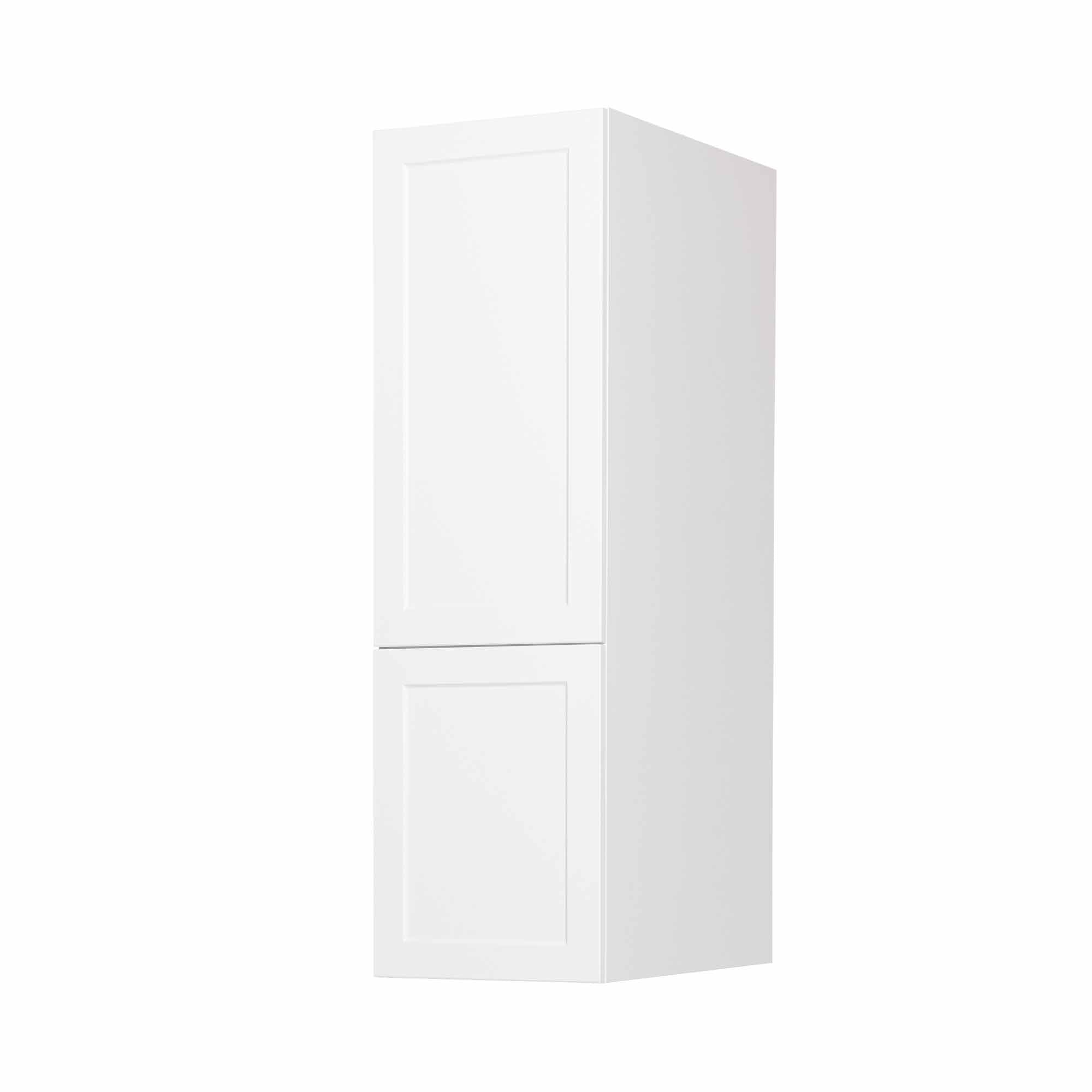 Module de garde-manger de style Shaker en mélamine blanche avec 2 portes, 15"