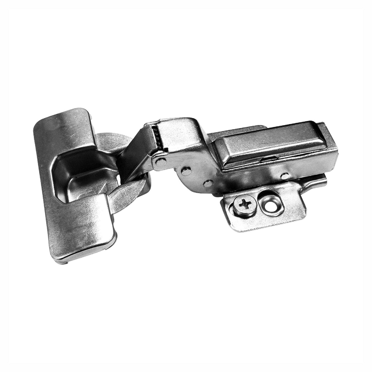 Charnière encastrée à fermeture amortie série RCS 105° pour armoire sans cadre, 2 unités