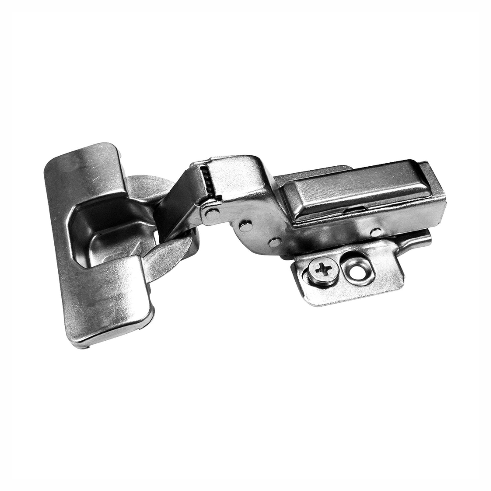 Charnière encastrée à fermeture amortie série RCS 105° pour armoire sans cadre, 2 unités