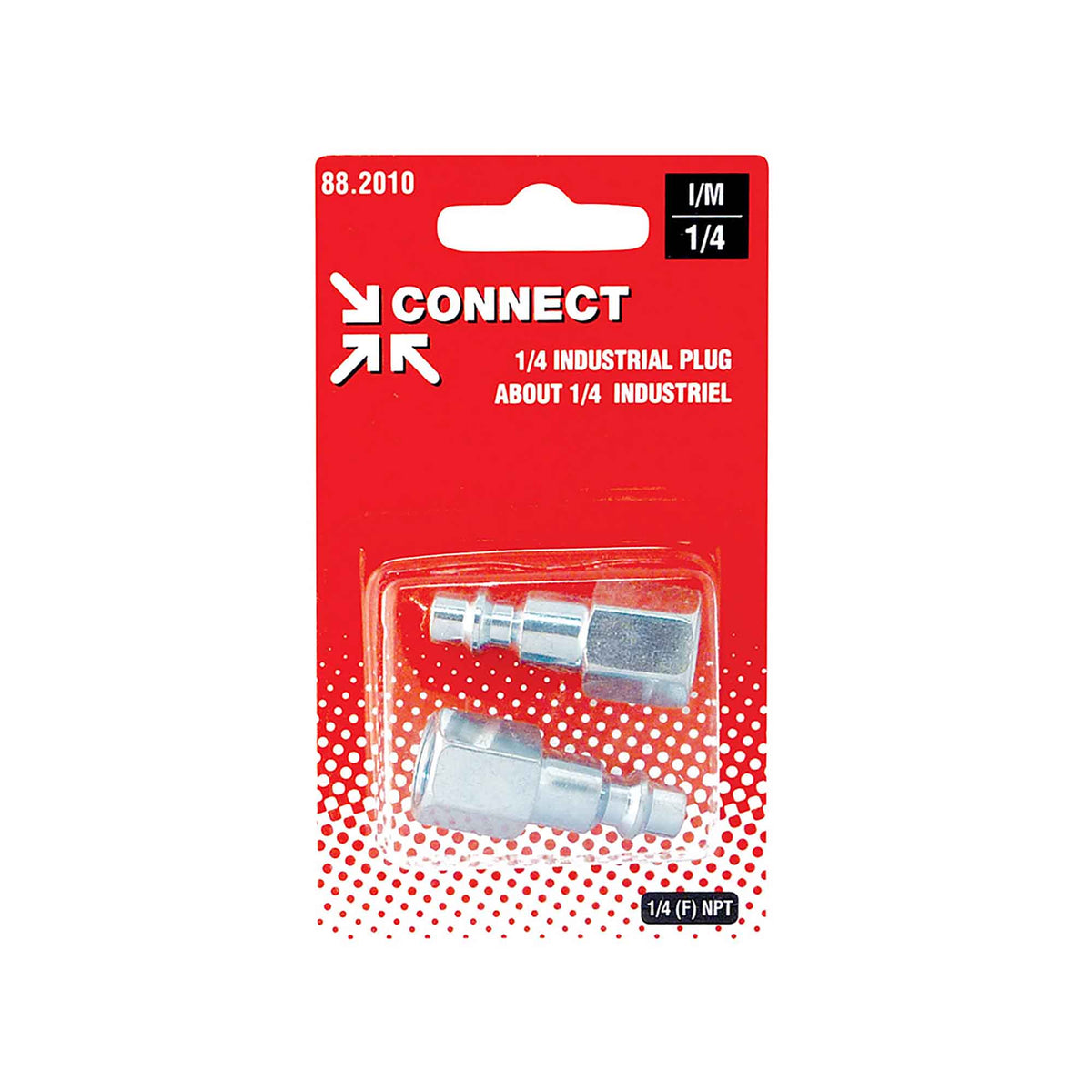 Embout de 1/4 industriel en acier, 1/4 (F) NPT (2 unités)