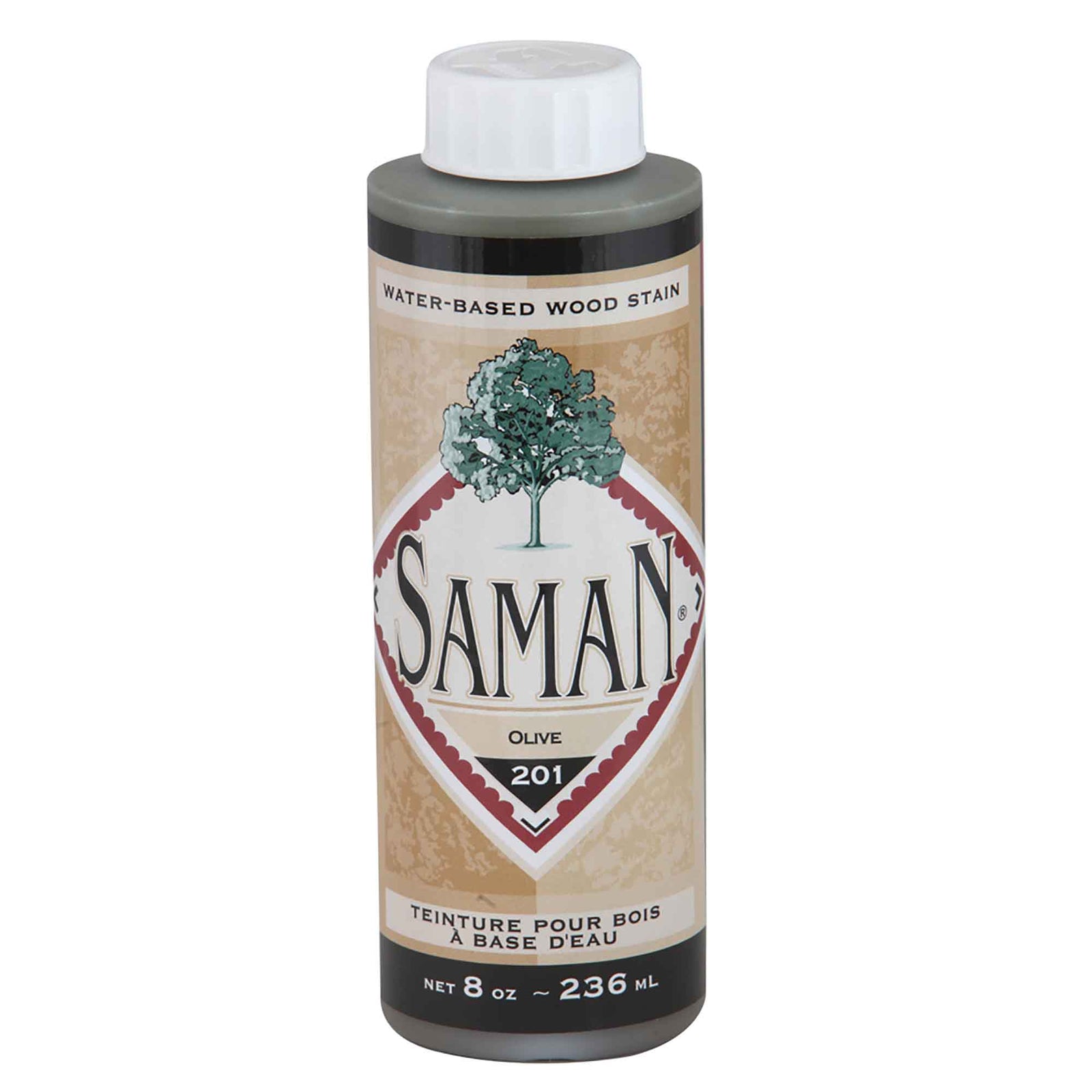 Teinture pour bois à base d'eau Olive, 236 ml                    