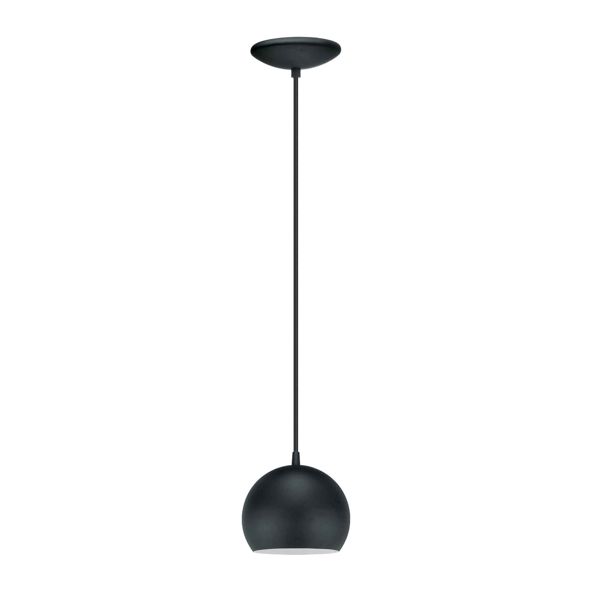 Luminaire suspendu Petto à 1 lumière, noir