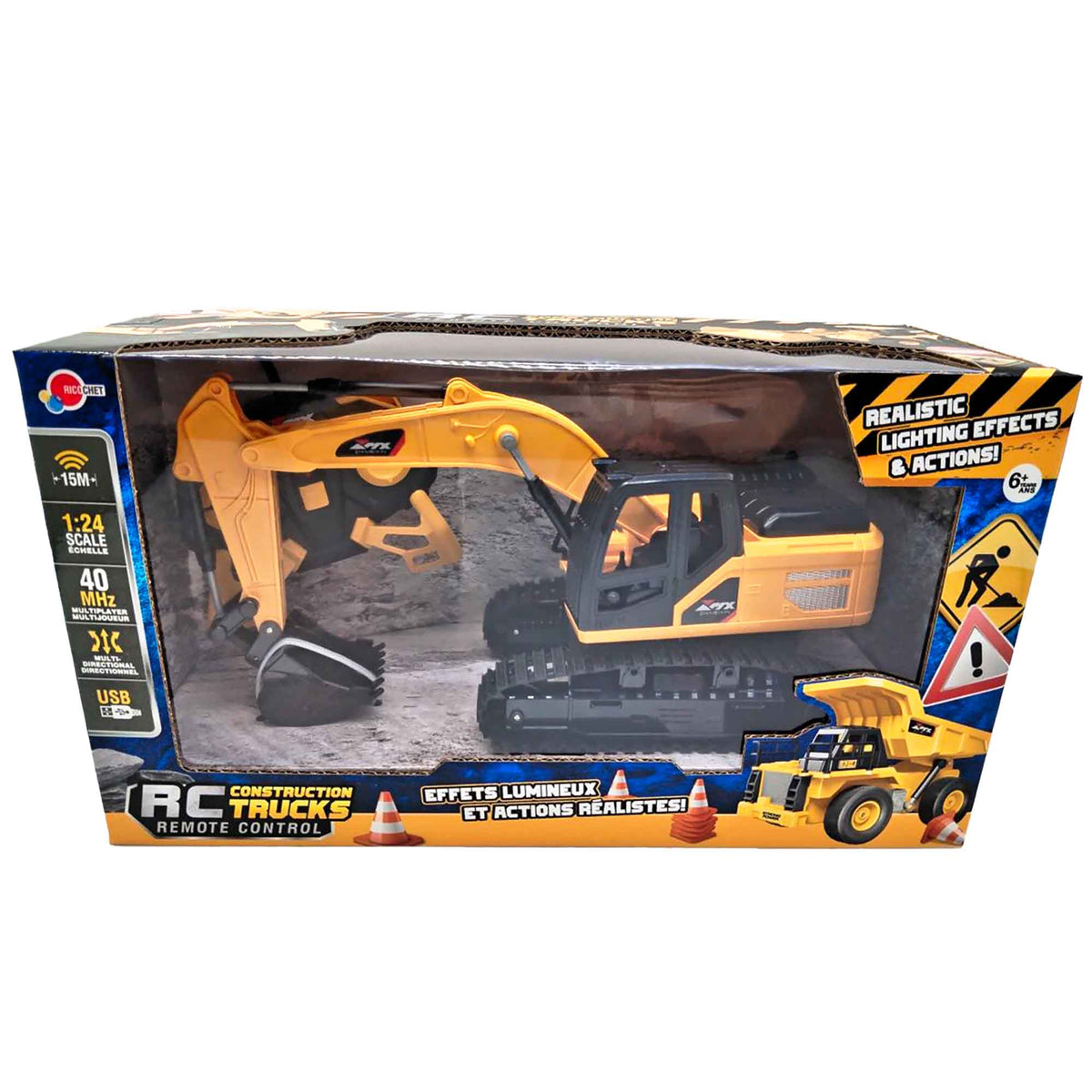 Camion de construction téléguidé, choix entre 3 modèles