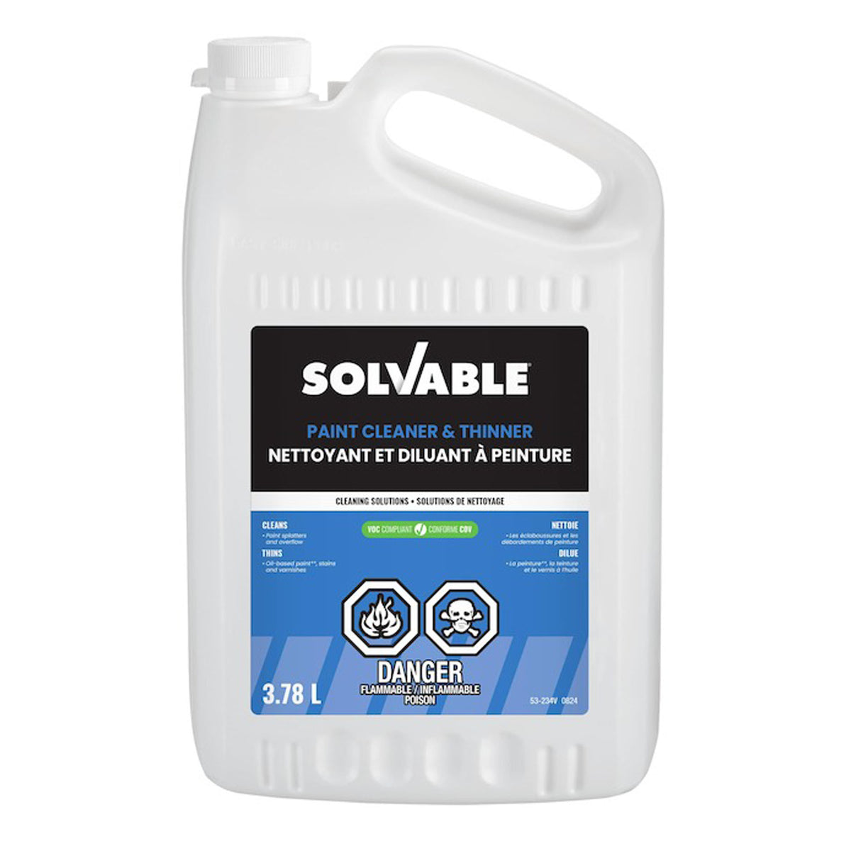 Nettoyant et diluant à peinture, 3,78 L