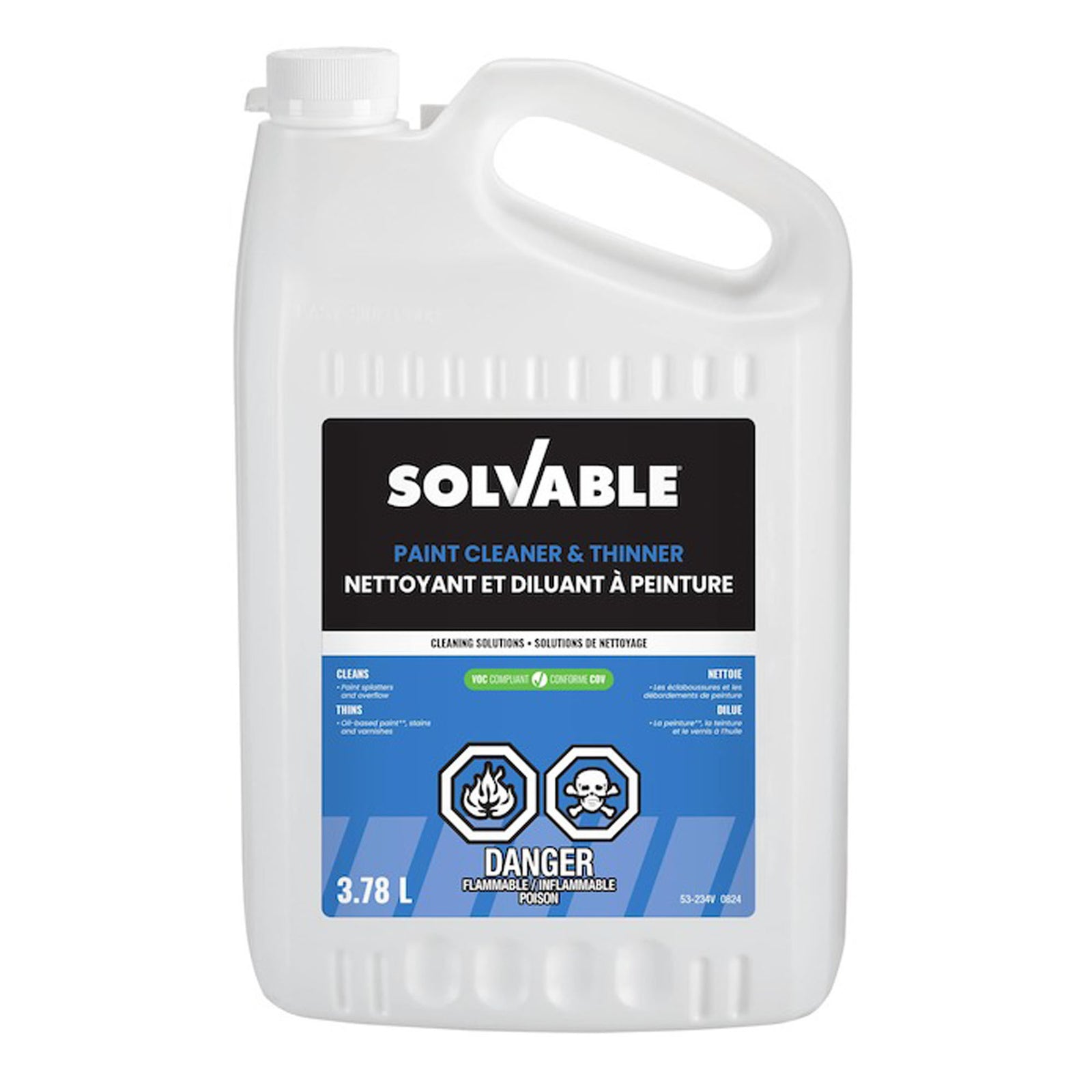 Nettoyant et diluant à peinture, 3,78 L