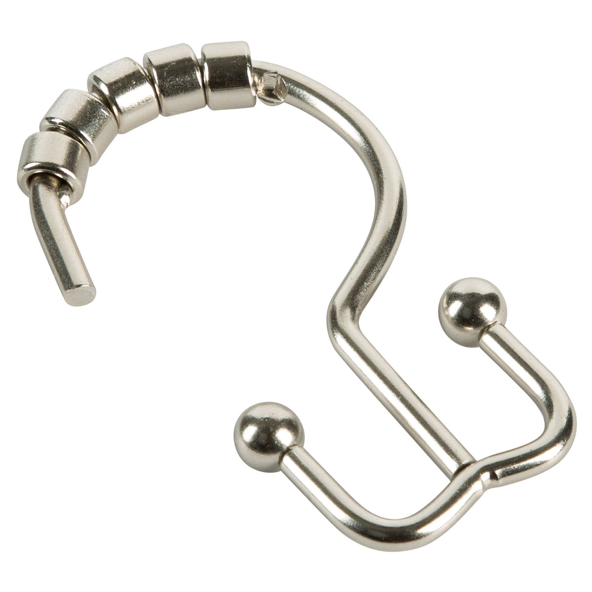 Crochet Annex pour rideaux de douche, nickel (12 unités)