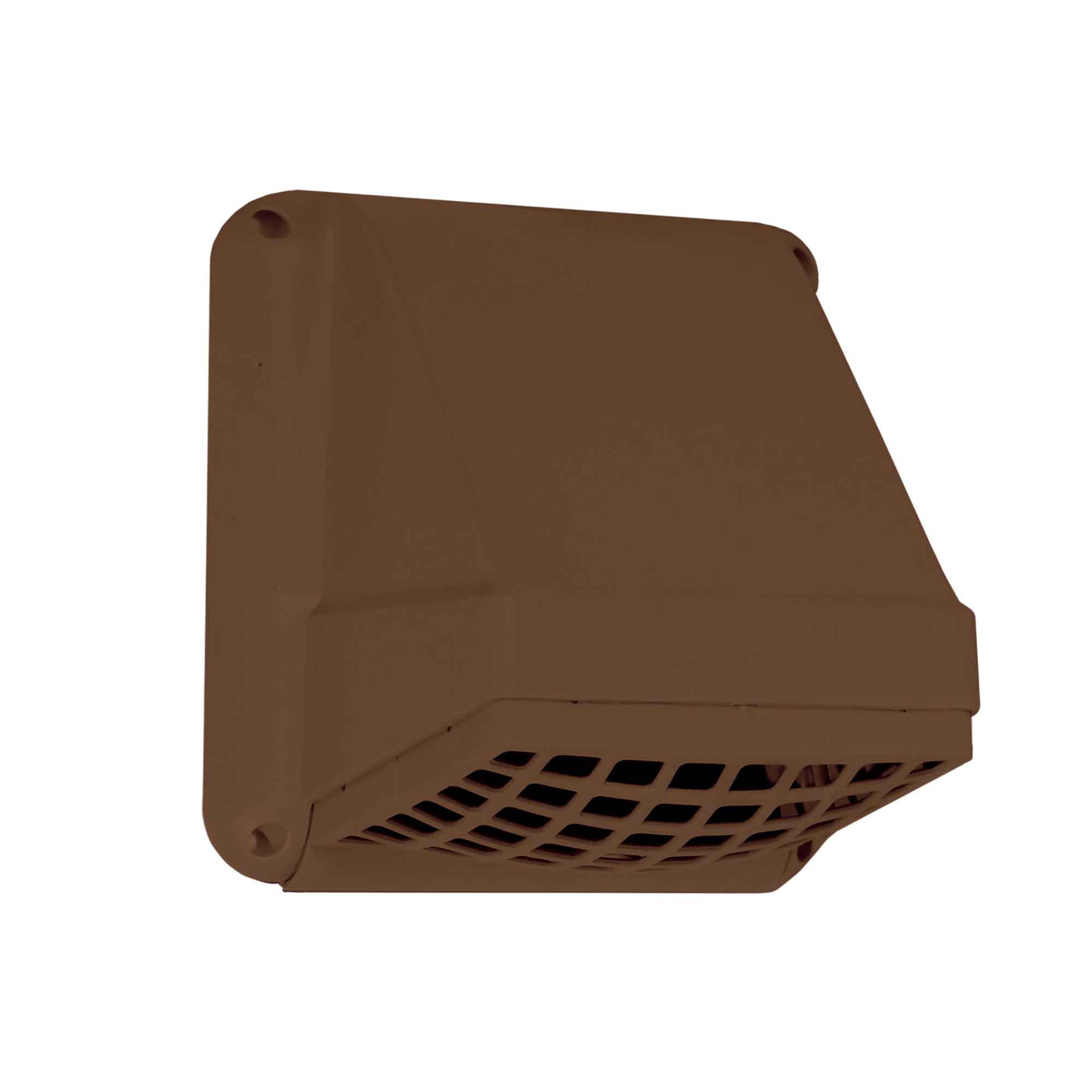 Capuchon de ventilation avec grille en plastique brun, 4"