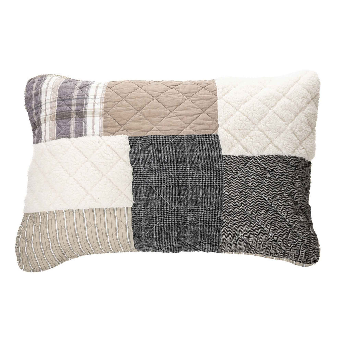 Cache-oreiller décoratif Patchwork Theory, king (20'' x 36'')