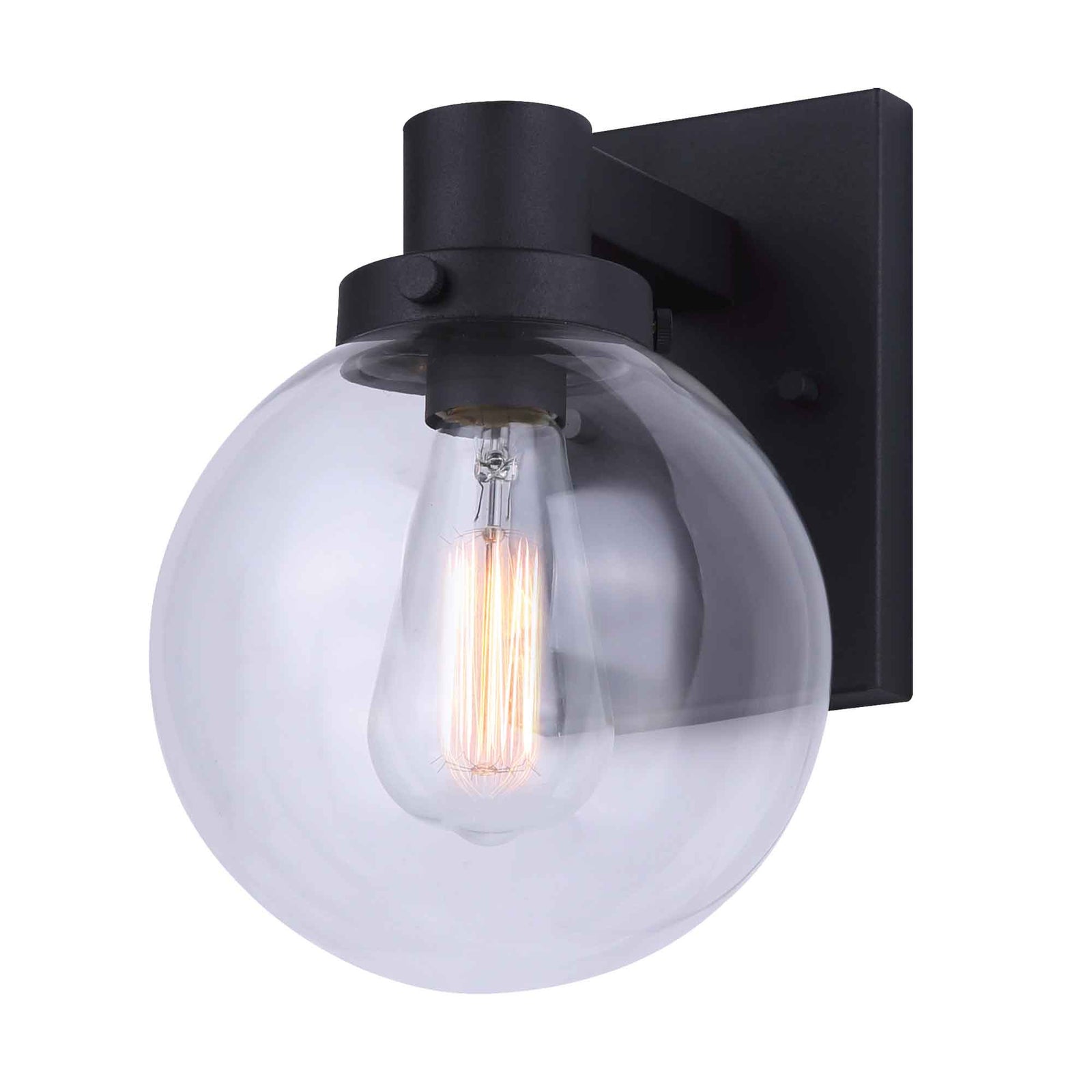 Luminaire mural d’extérieur Blaire noir mat, 7-1/8" x 10-1/2" x 8-1/2" 