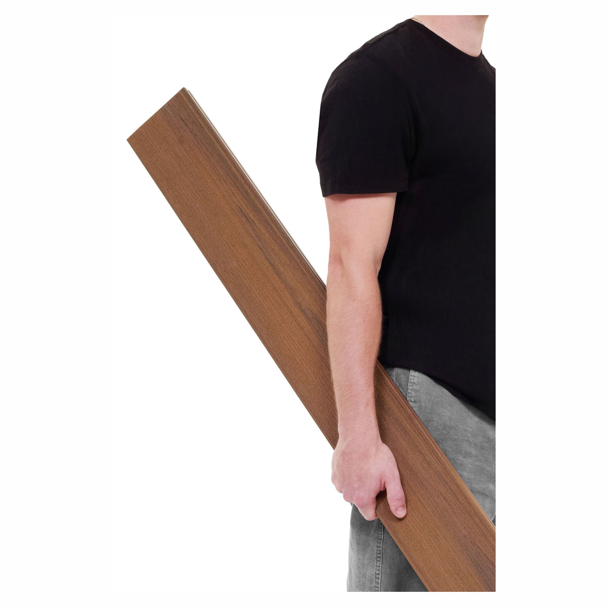 Planche de composite pour clôture de 1" x 5,3" x 6', brun moisson (4 unités)