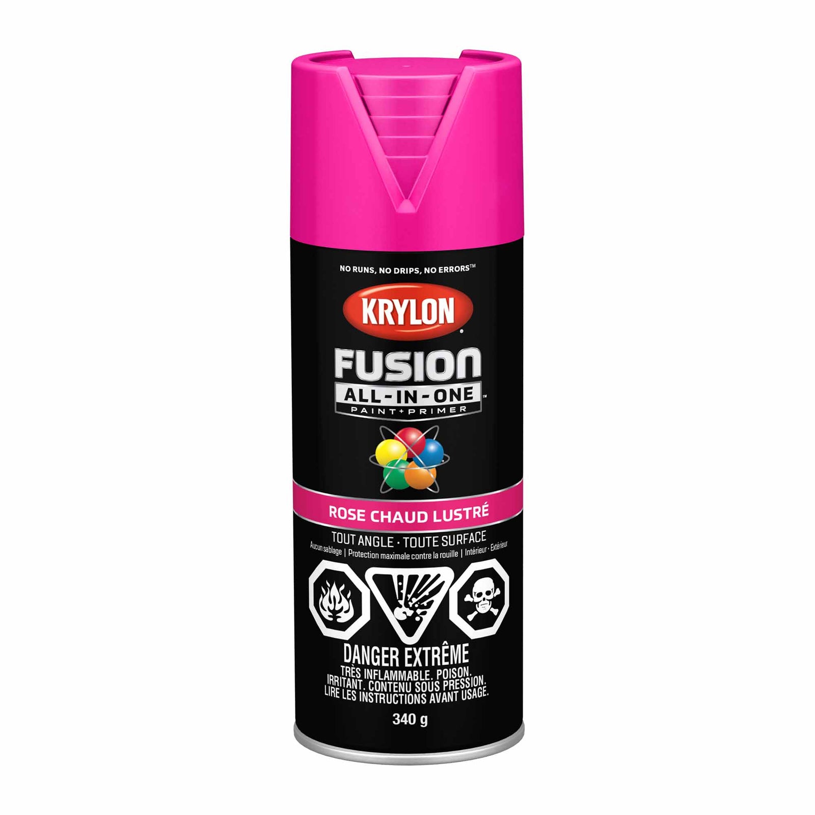 Krylon Fusion All-In-One aérosol rose chaud lustré, 340 g