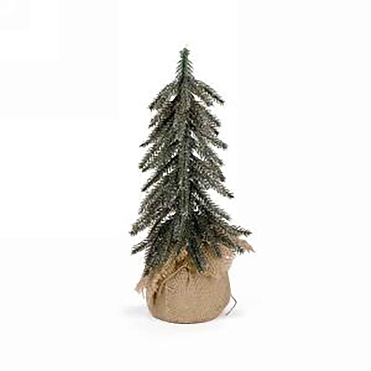 Sapin scintillant avec base en jute, 10,5&quot; 