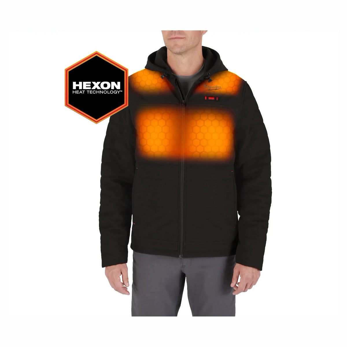 Veste chauffante matelassée M12 Axis, moyen (noir)