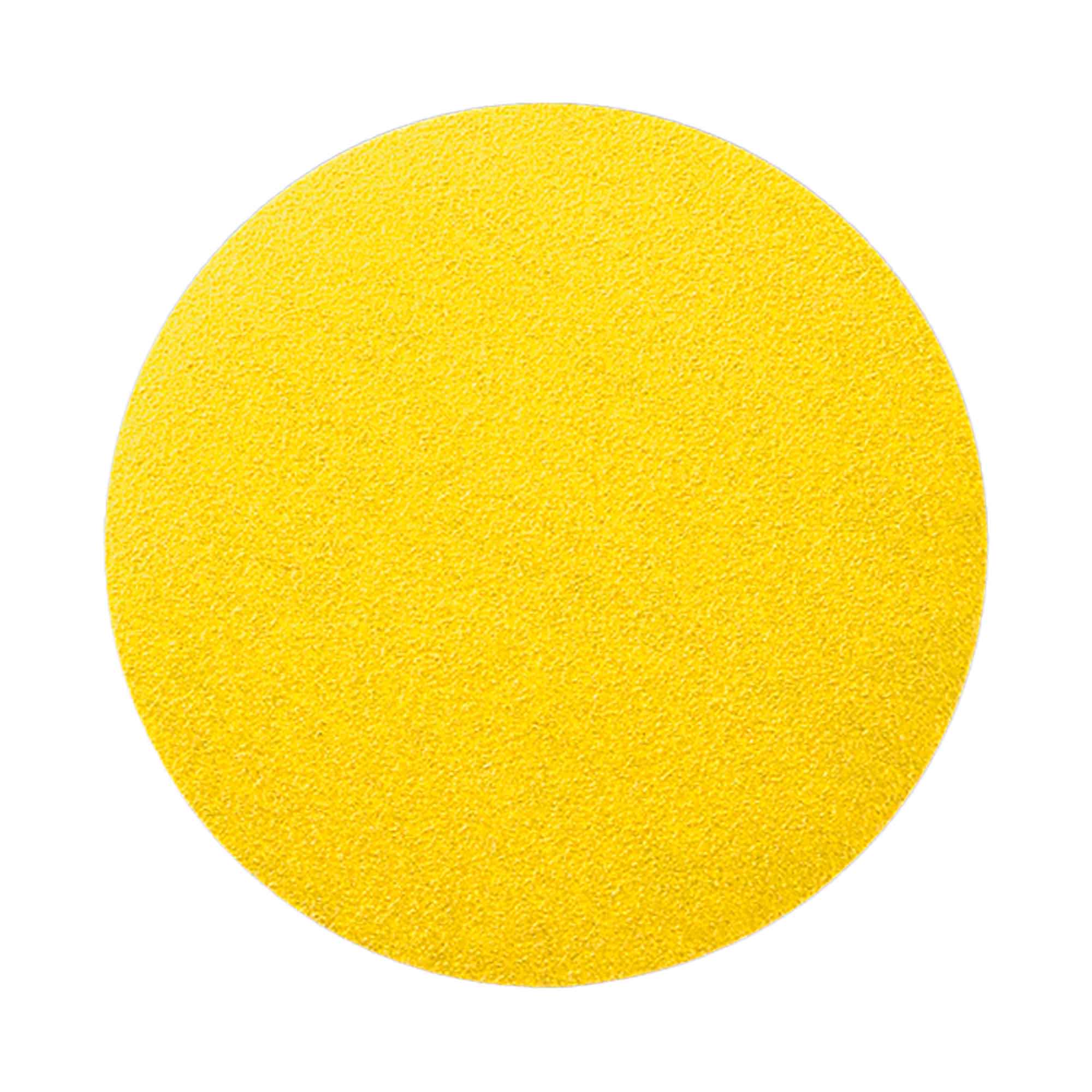 Disque de ponçage jaune auto-agrippant par velcro de 5'', grain 100 (4 unités)